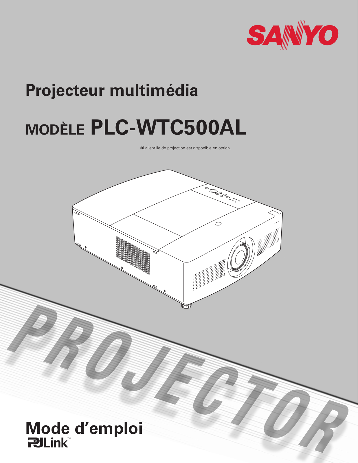 SANYO PLC-WTC500L User Manual