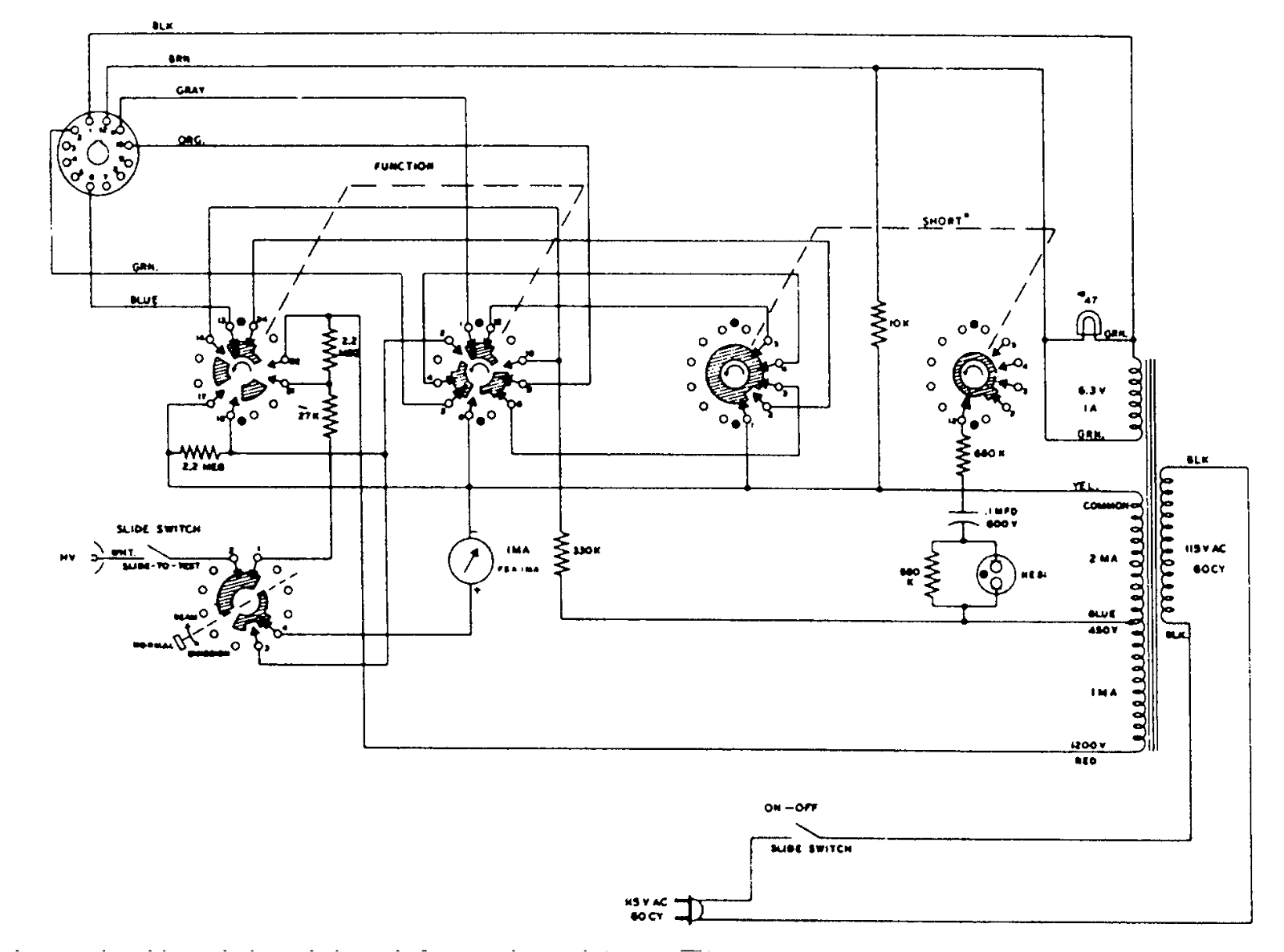 Heath Company CC-1 Schematic