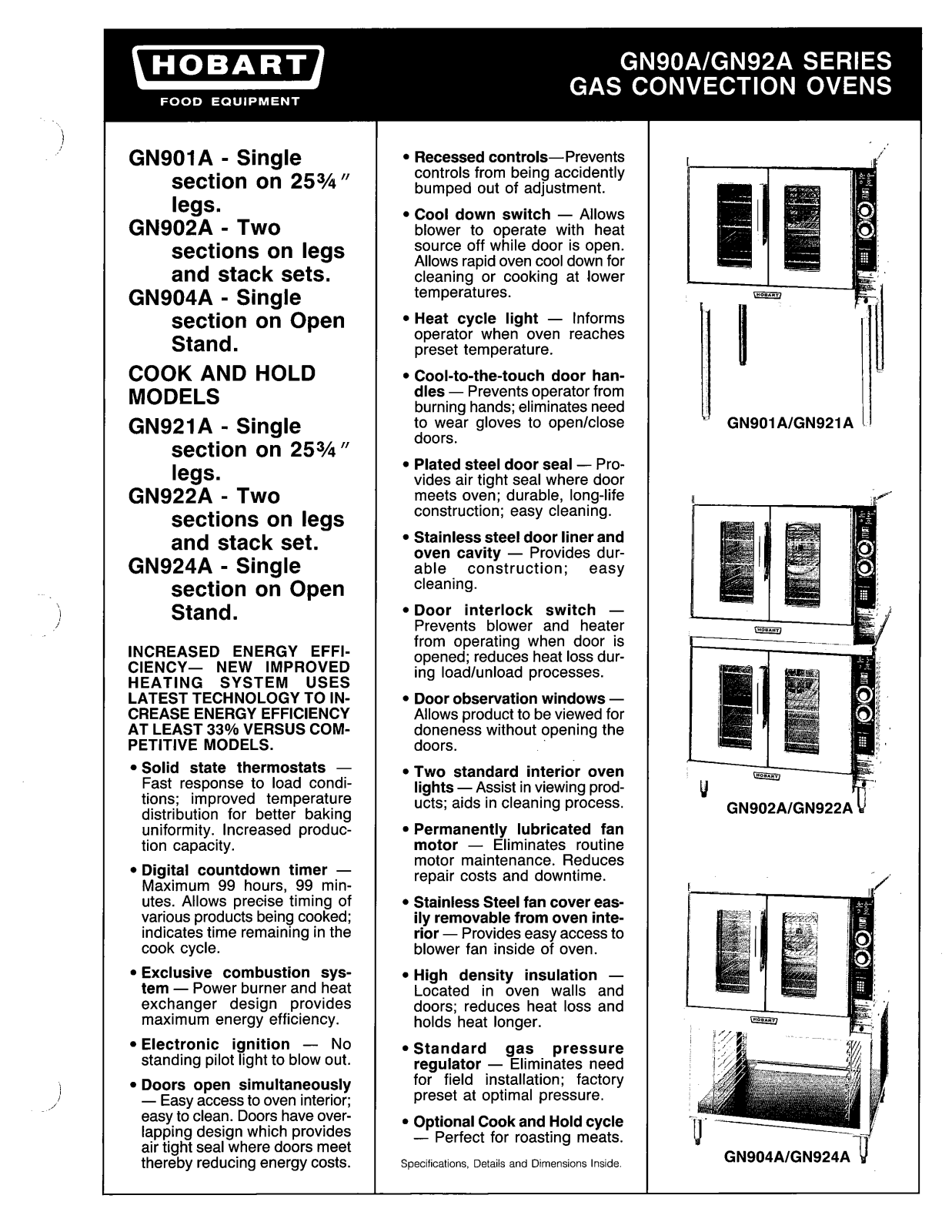 Hobart GN901A User Manual