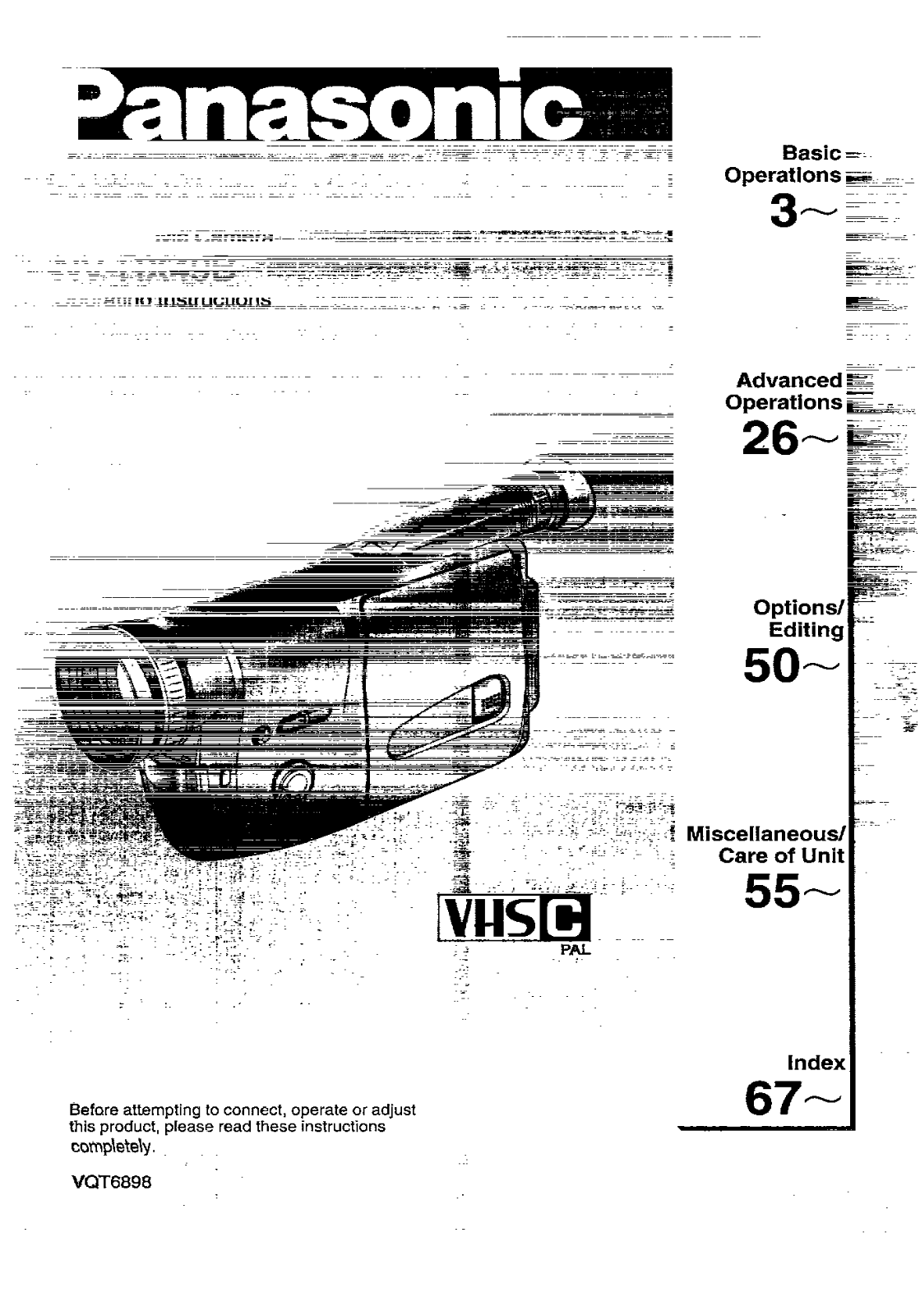 Panasonic NV-RX49B User Manual