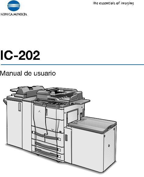 Konica minolta BIZHUB 600, BIZHUB 750, IC-202 User Manual