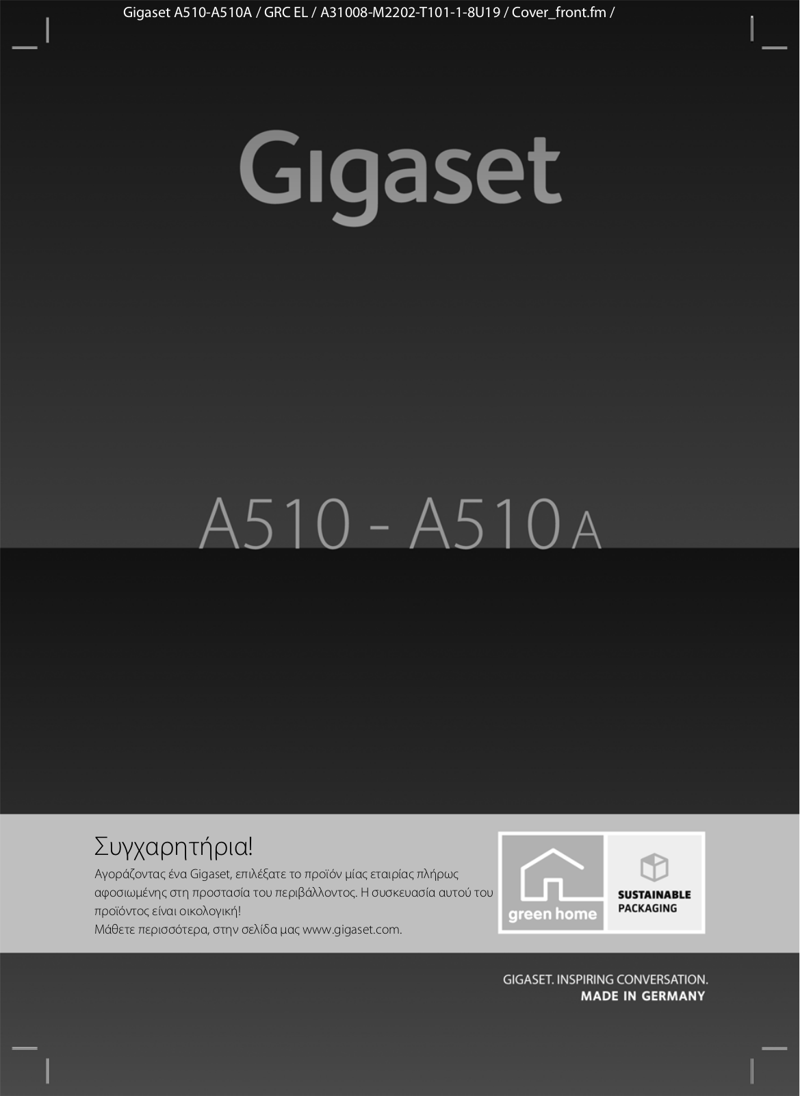 Siemens GIGASET A510A, GIGASET A510 User Manual