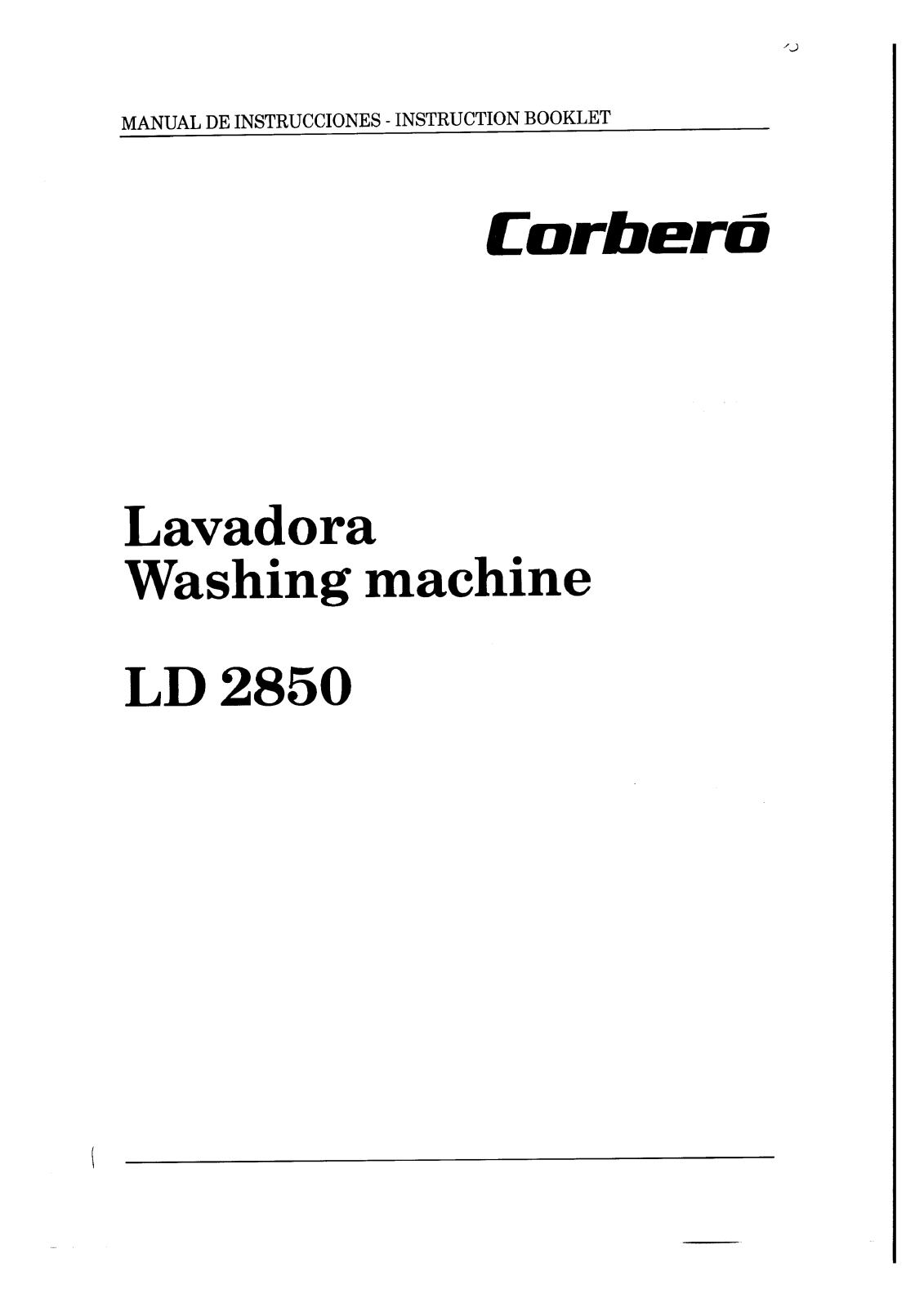 Corberó LD2850 User Manual