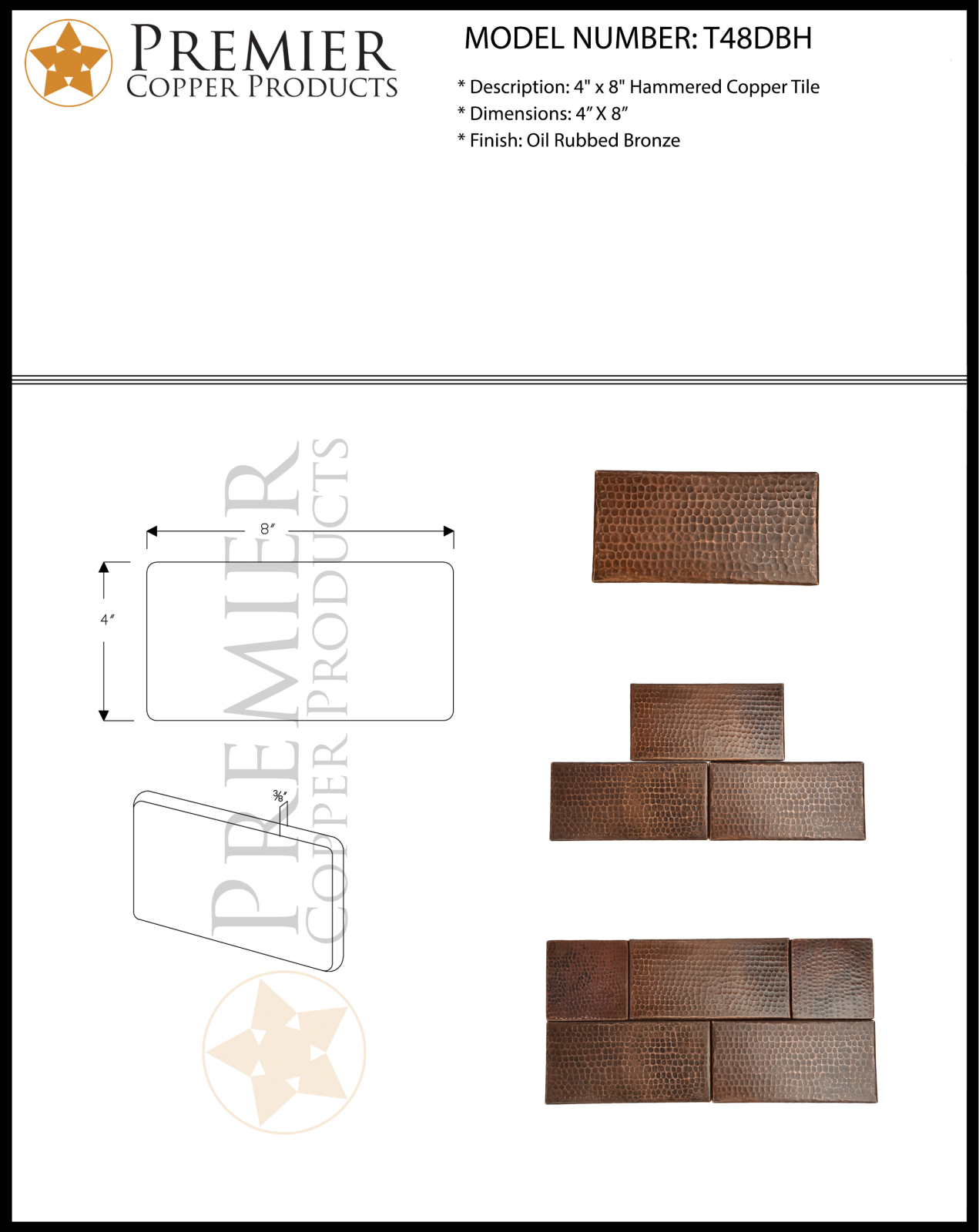 Premier Copper Products IER1684 Specifications - ManualMachine.com