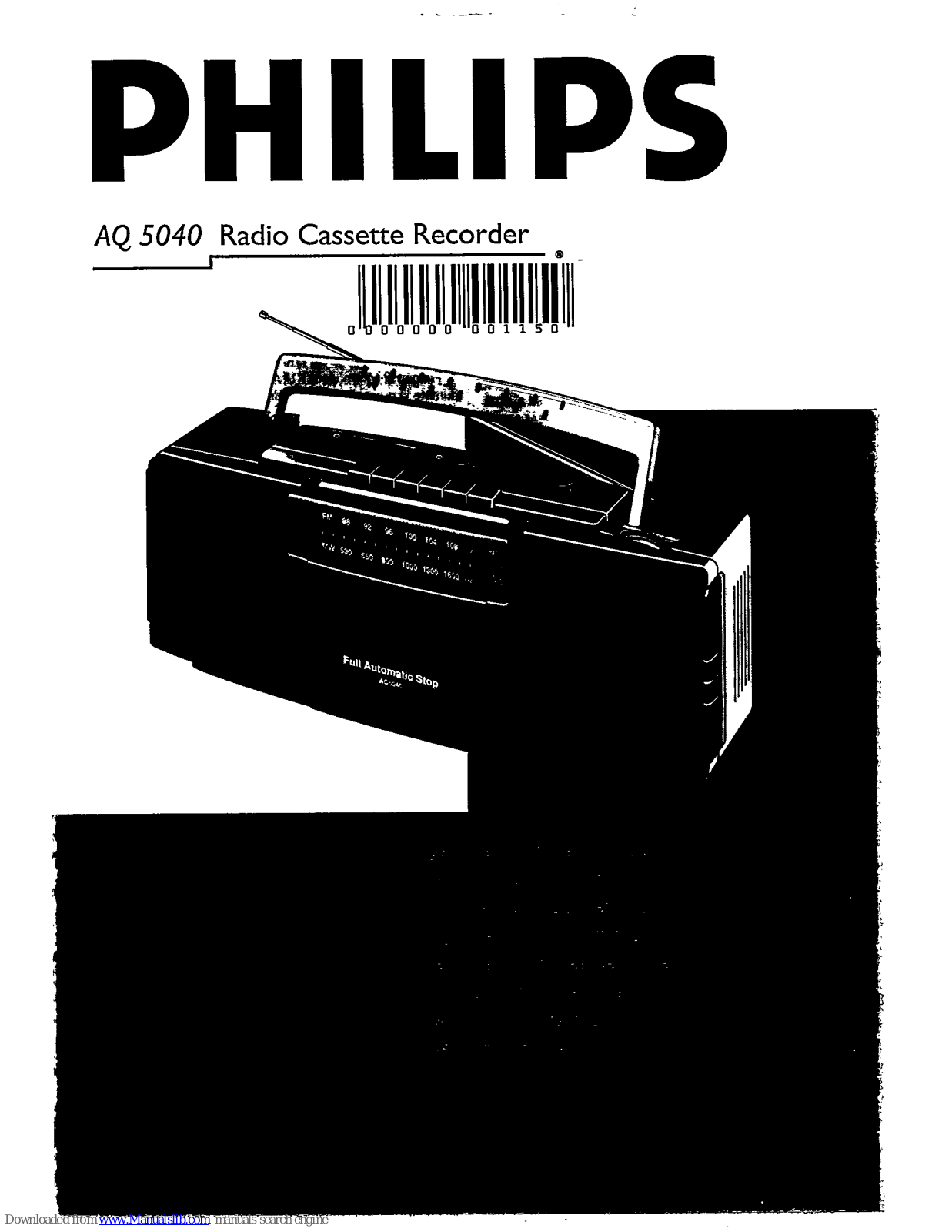 Philips AQ5040/20M, AQ5040/00, AQ5040/04, AQ5040/04M, AQ5040/01 User Manual