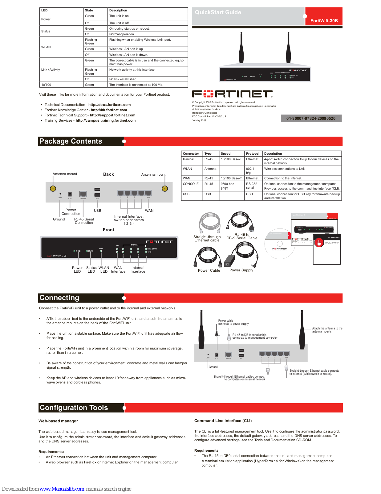 Fortinet FortiWifi-30B Quick Start Manual