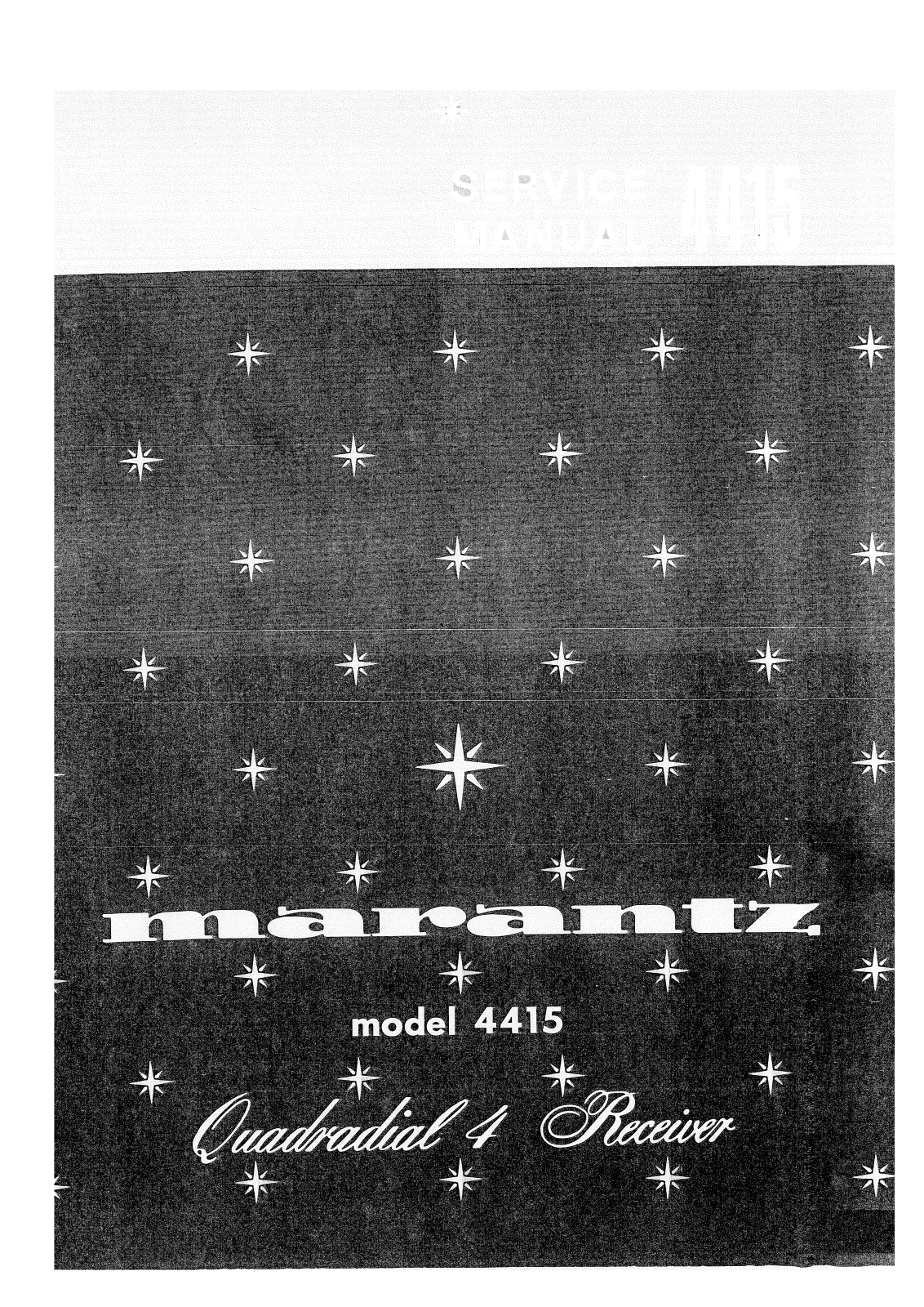 Marantz 4415 Service Manual