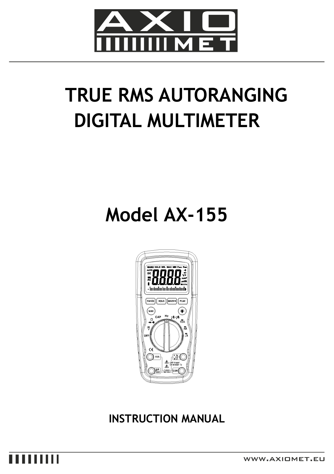 Axio AX-155 Instruction Manual