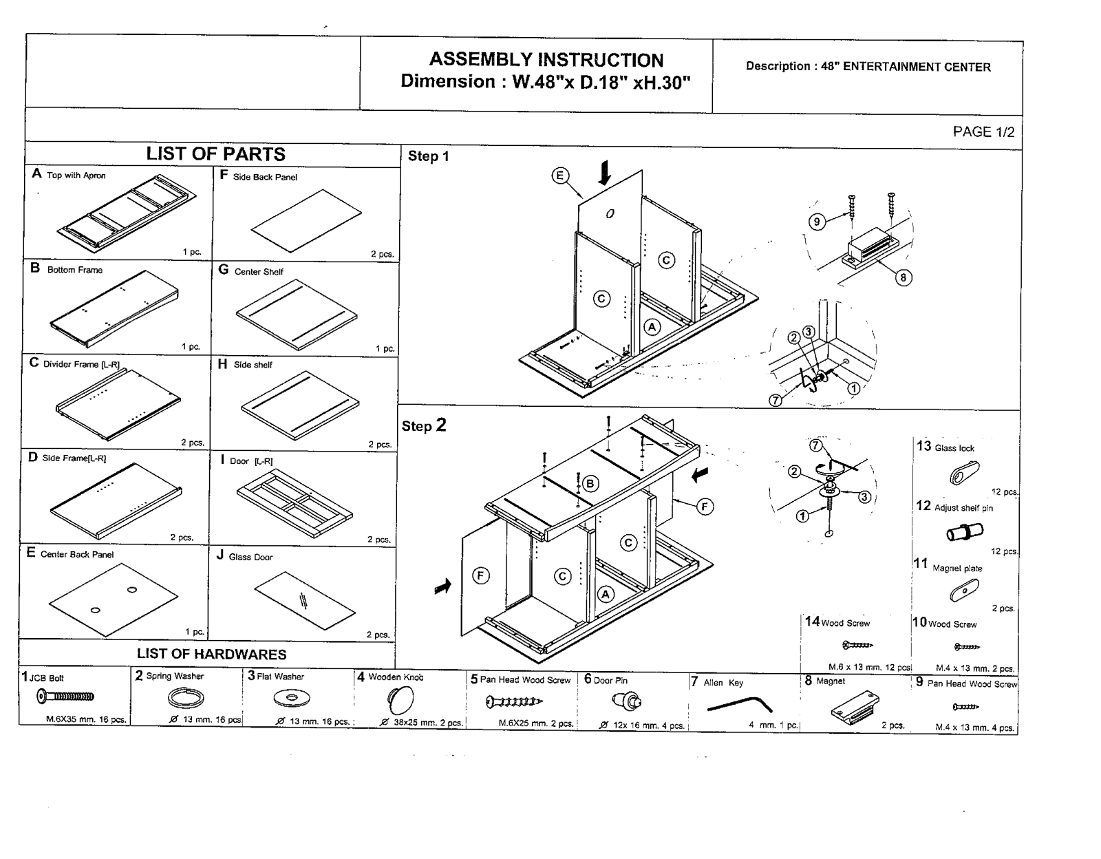 Foundstone LNPE8415 Assembly Instruction - ManualMachine.com
