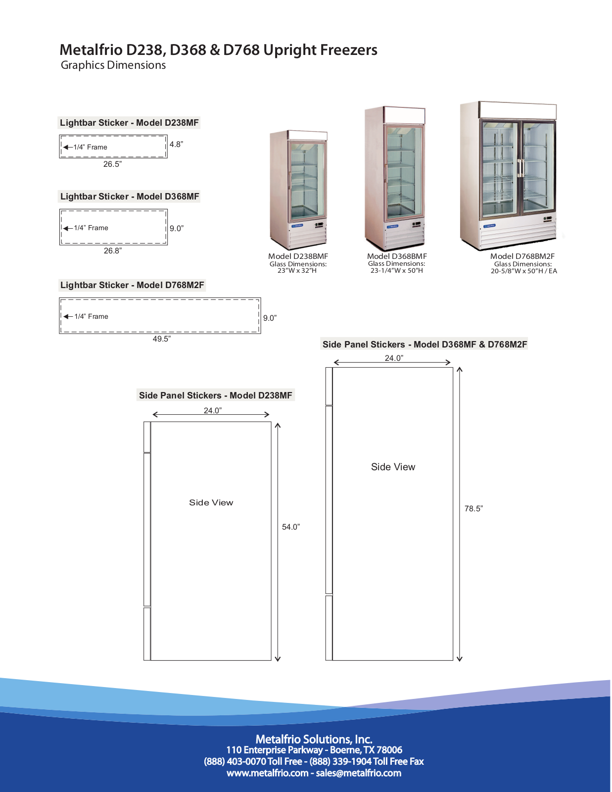 Metalfrio D238BMF User Manual