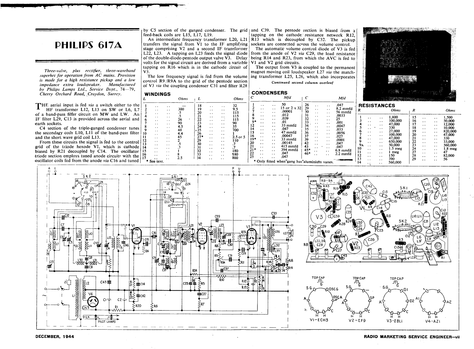 Philips 617-A Service Manual