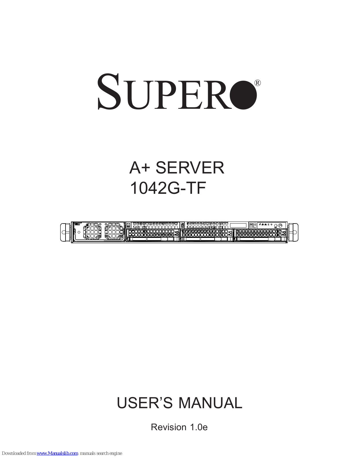 Supero 1042G-TF User Manual