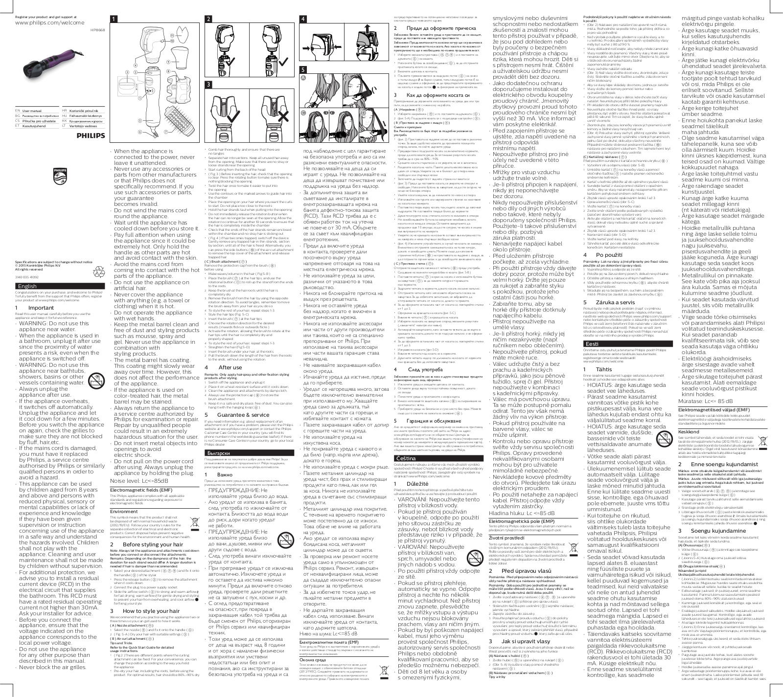 Philips HP8668-00 User Manual