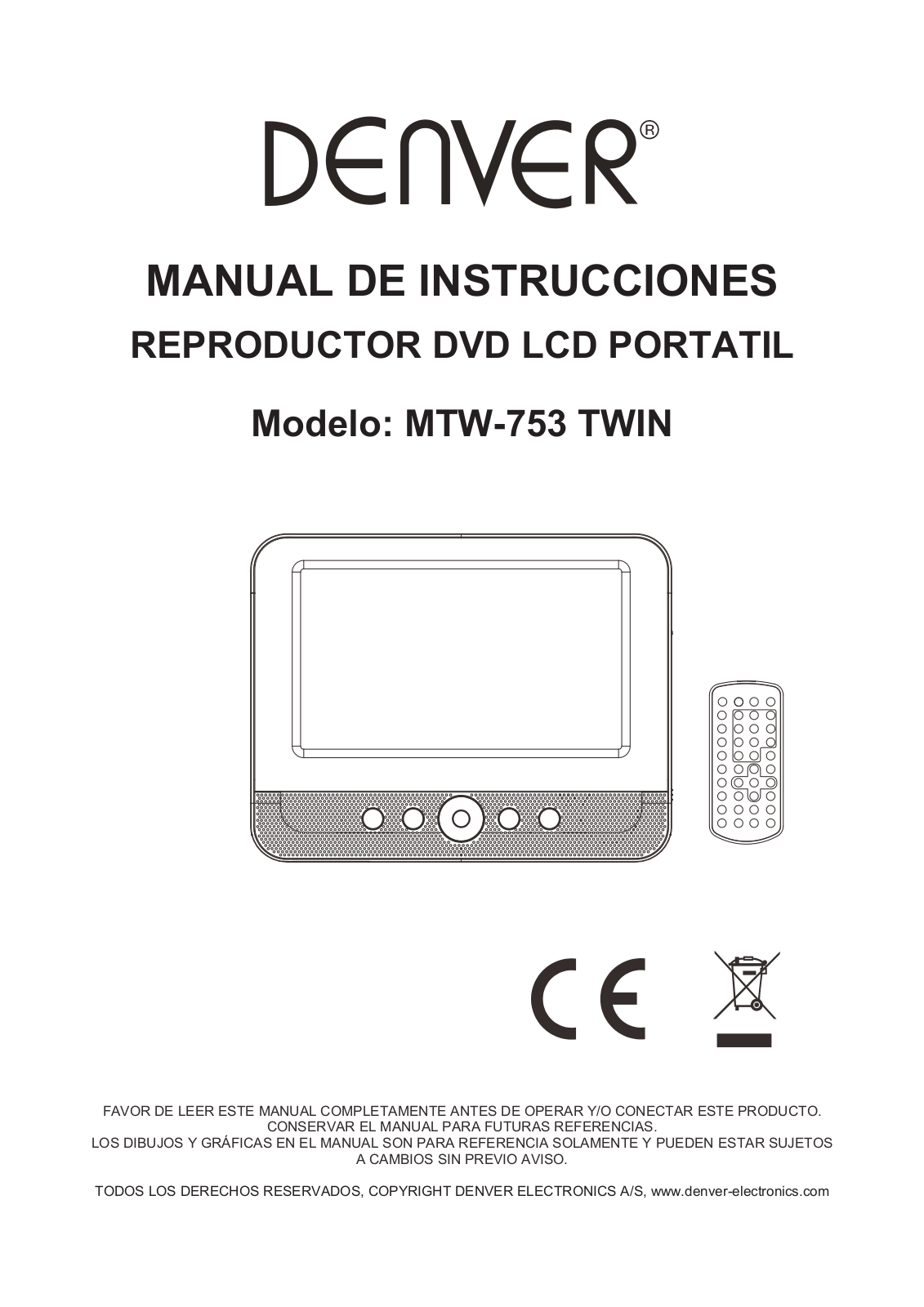 Denver MTW-753TWIN User Manual