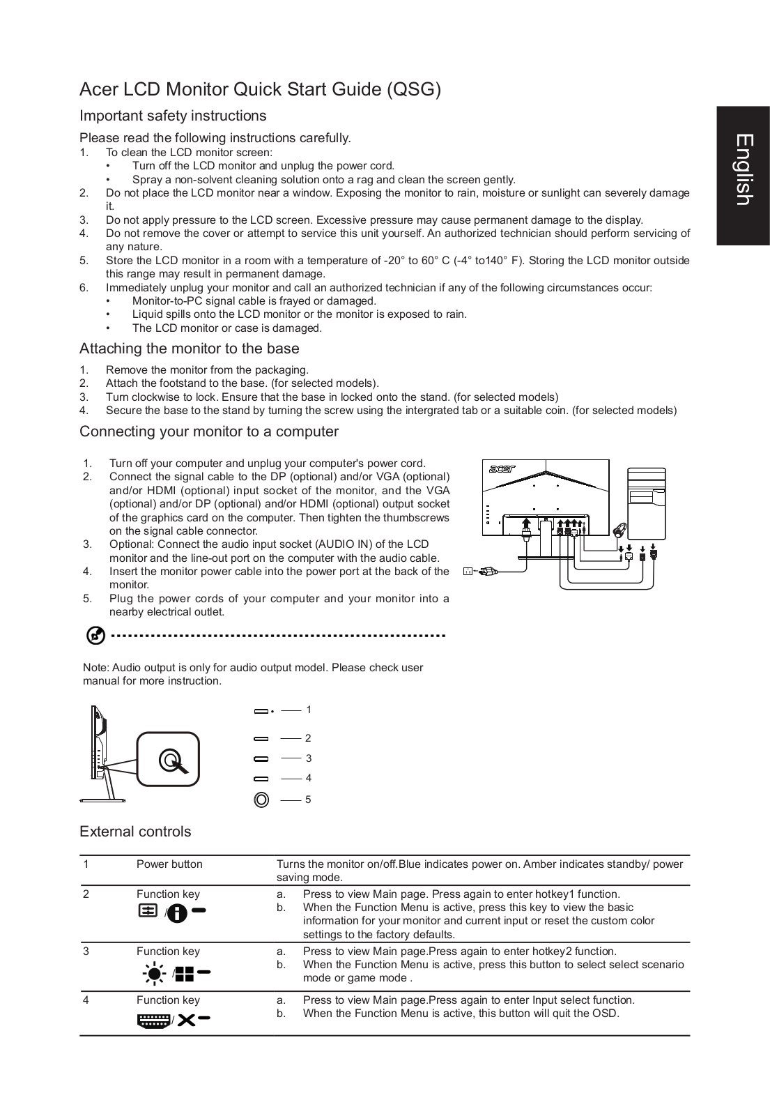 Acer UM.QV7EE.004 Quick Start Guide