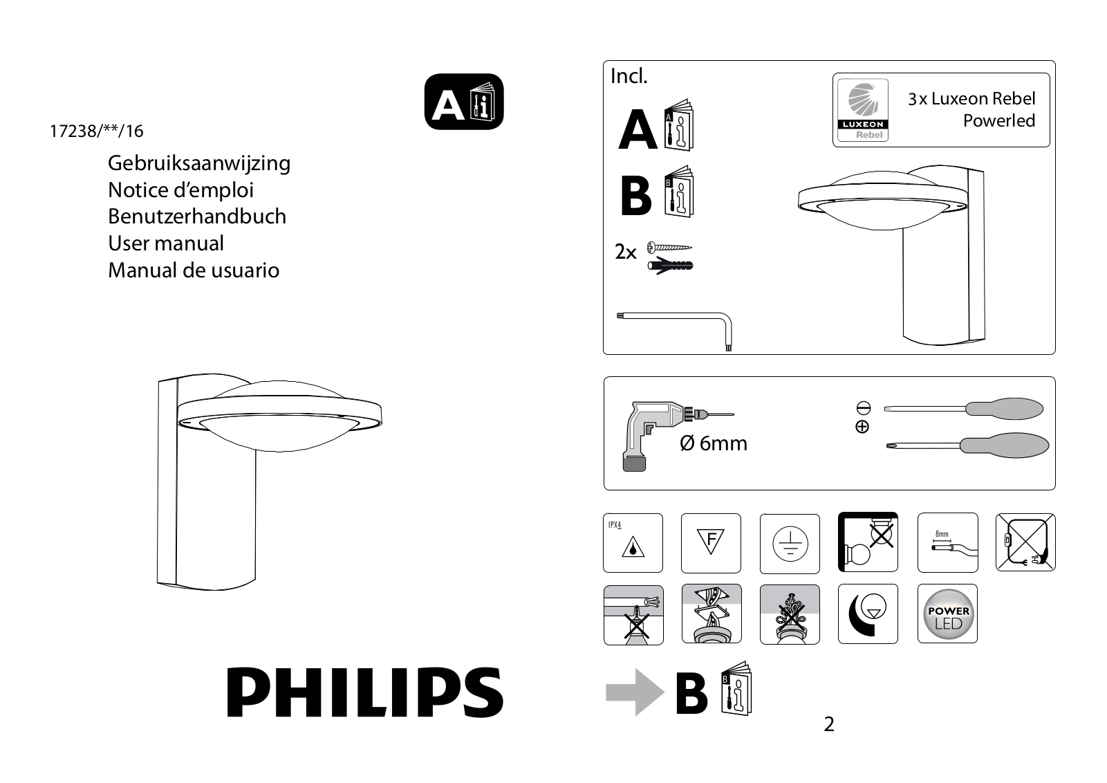 Philips 17238-93-16 User Manual