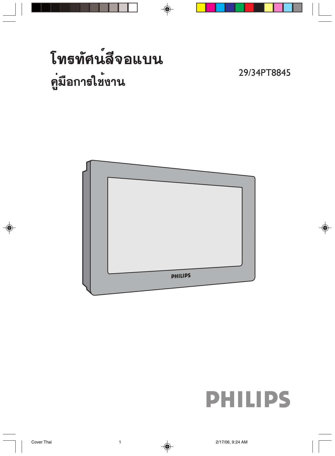 PHILIPS 34PT8845 User Manual