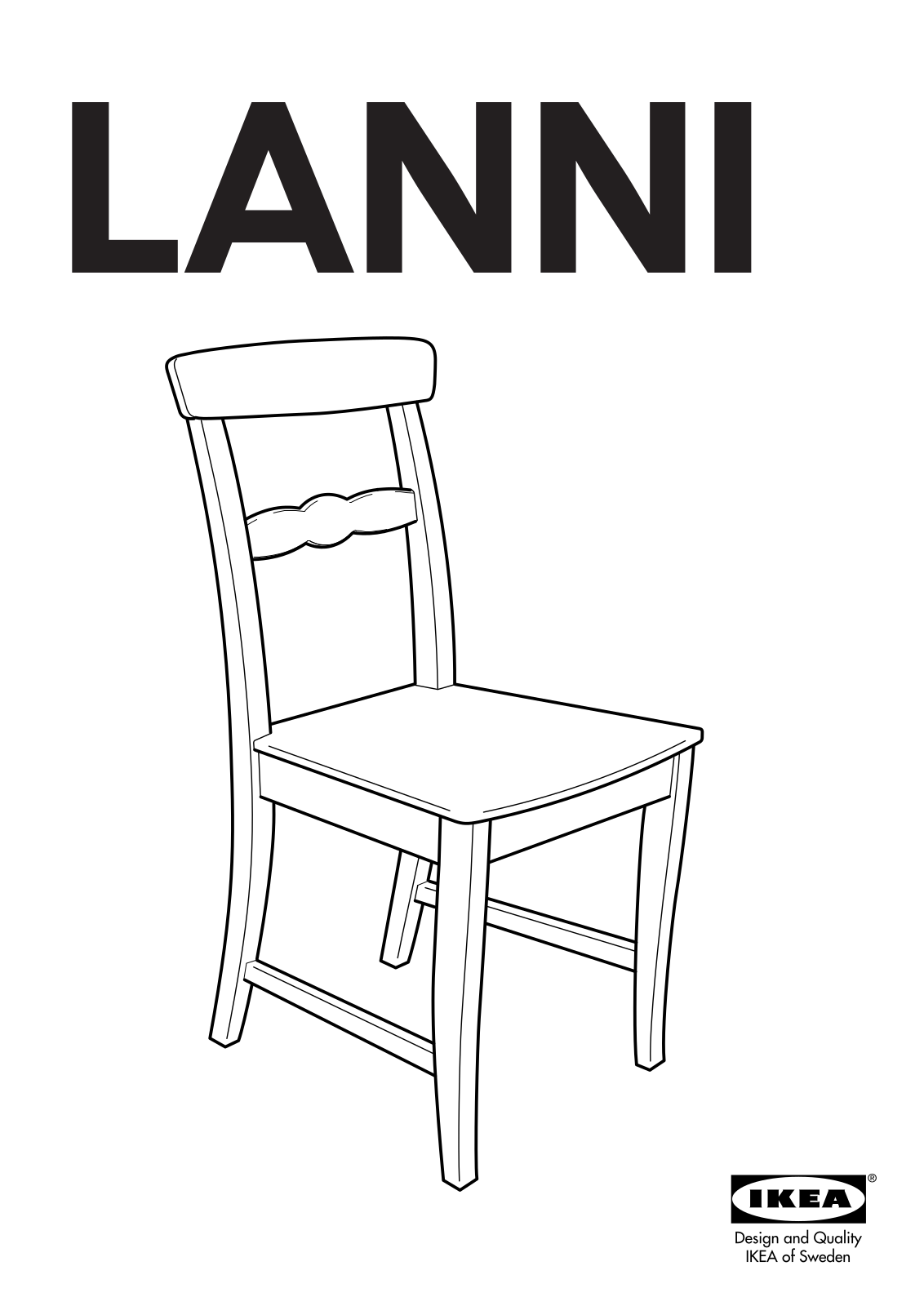 IKEA LANNI User Manual