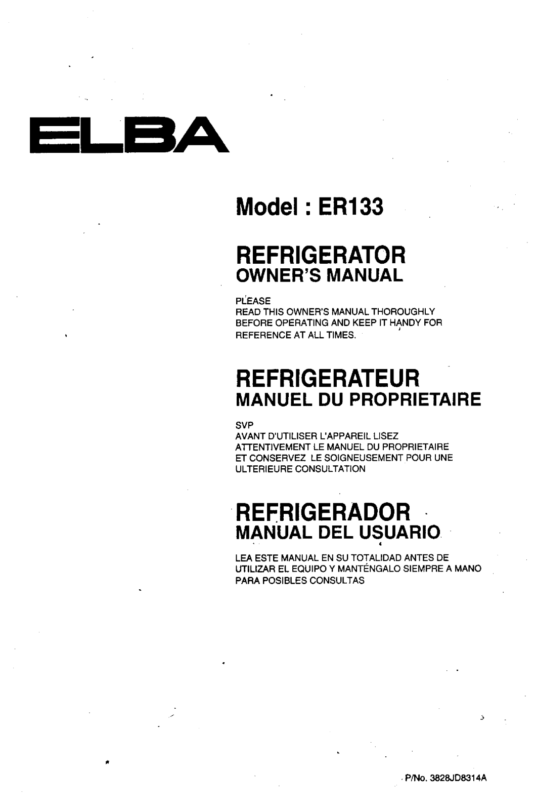 LG ER133 User Manual