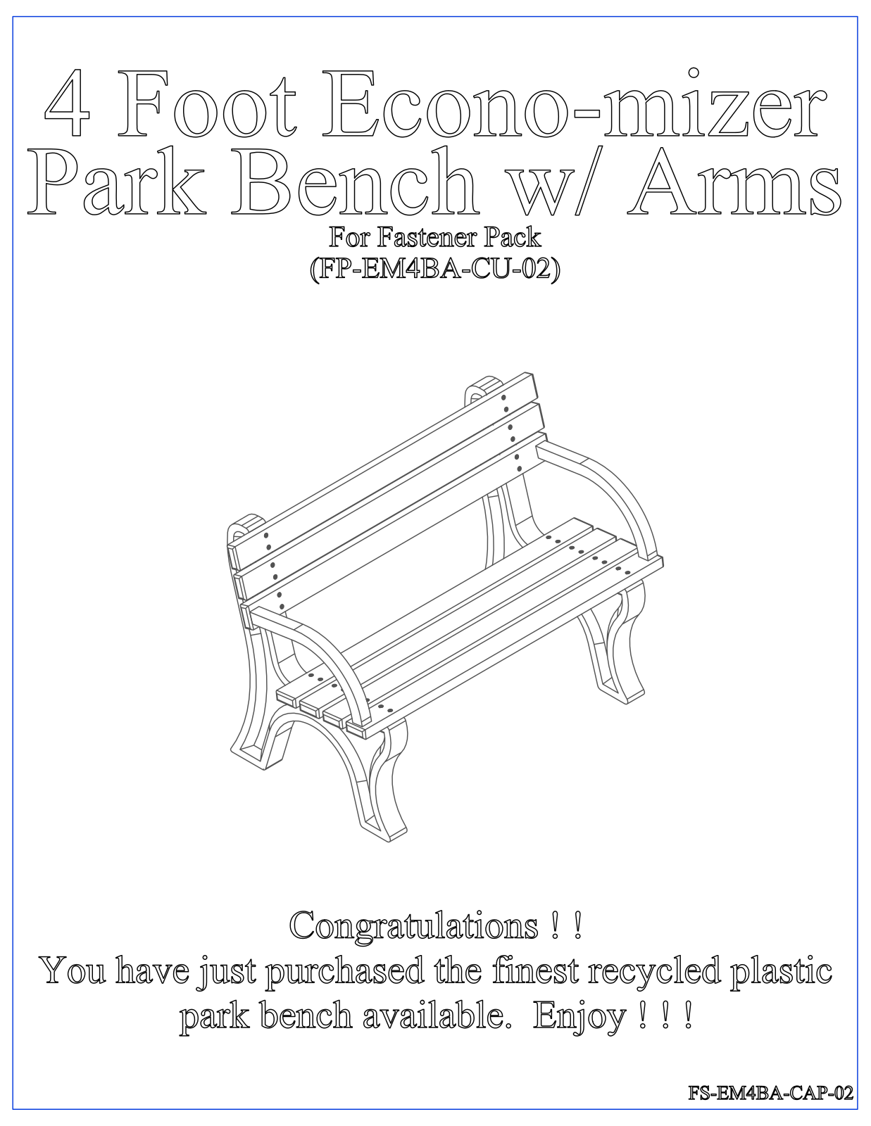 Polly Products ASM-EM4BA-02-BK/BN User Manual