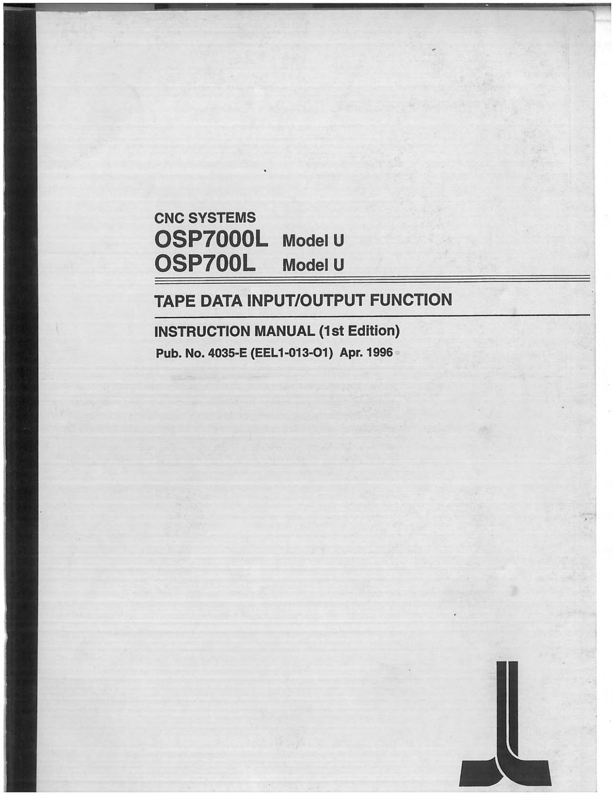 okuma OSP7000L u Instruction Manual