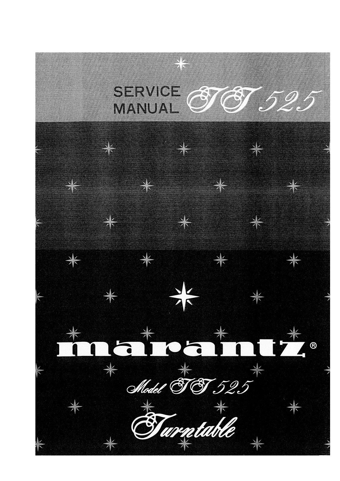 Marantz TT525 Service manual