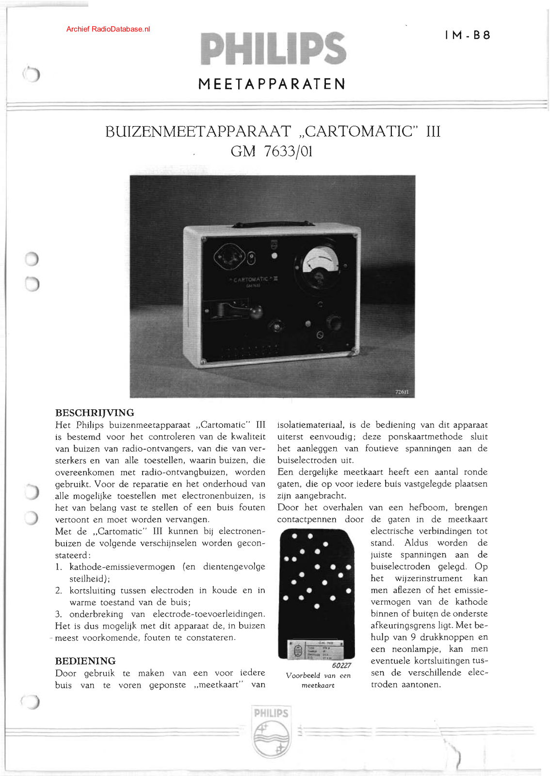 Philips GM7633 User Manual