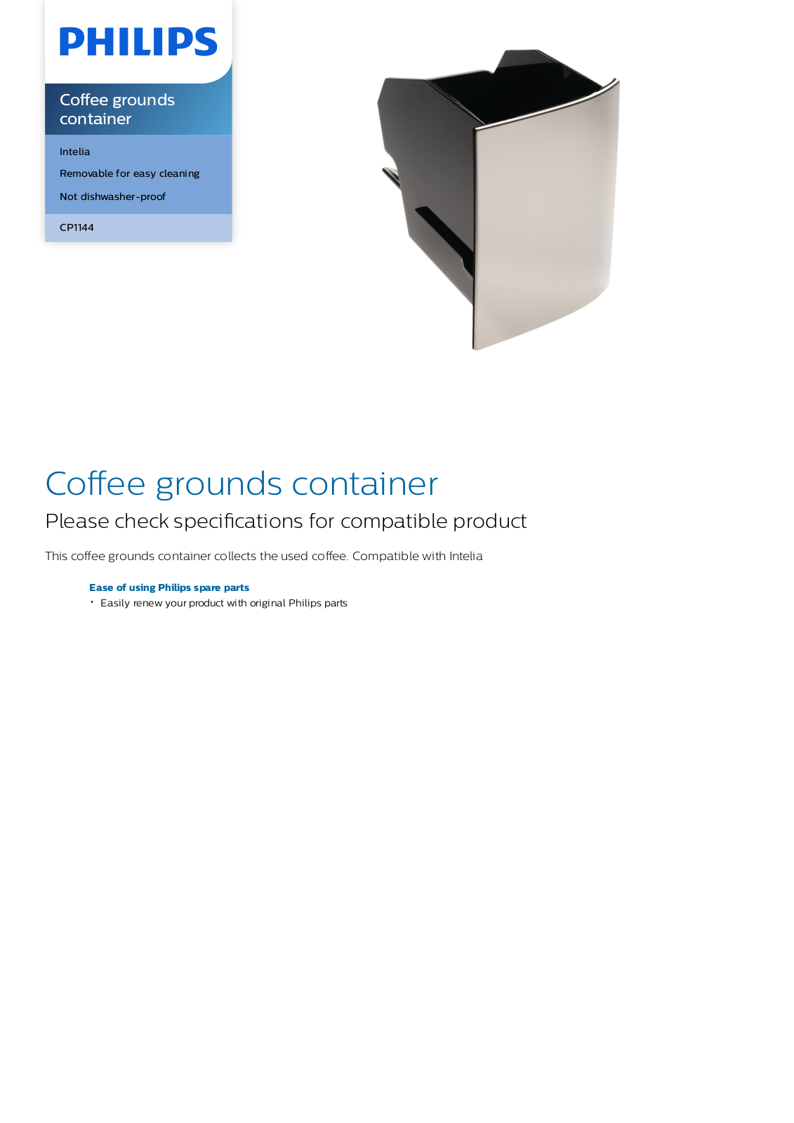 Philips CP1144/01 leaflet - ManualMachine.com