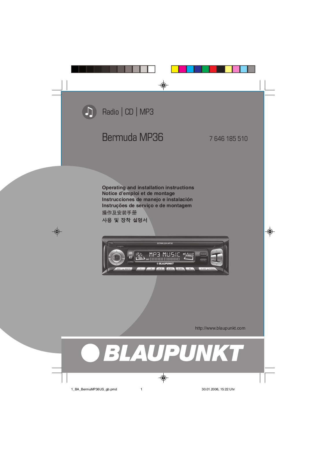 BLAUPUNKT Bermuda MP36 User Manual