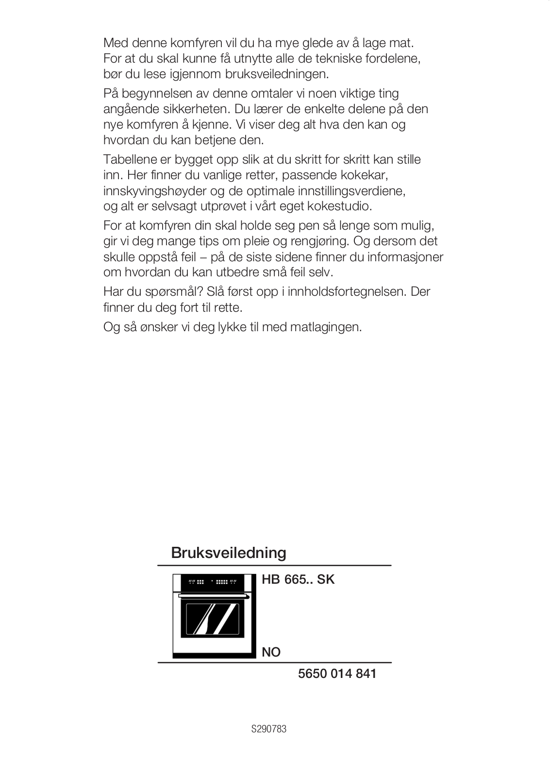 Siemens HB66555SK User Manual