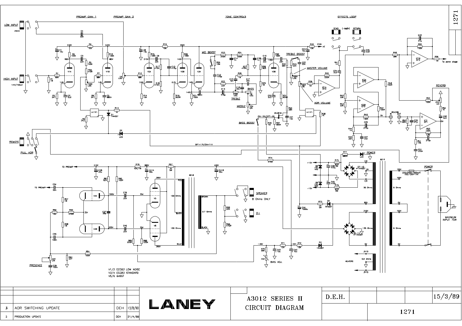 Laney Temp schematic