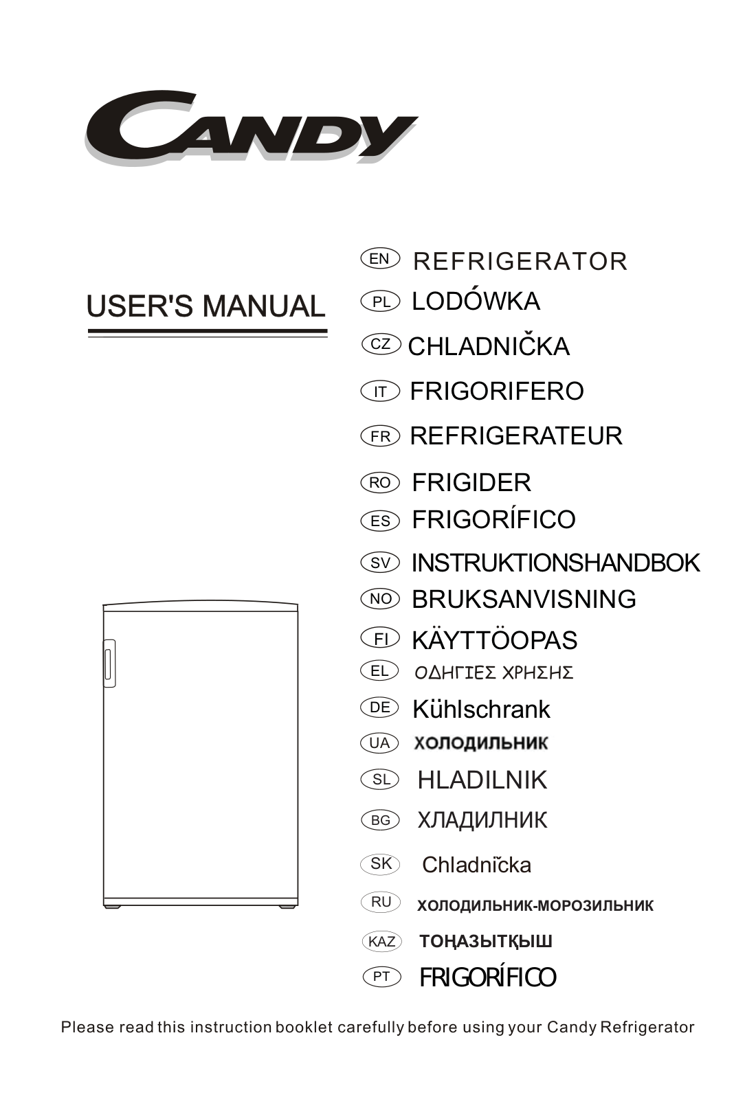 Candy CCTOS502WRU User Manual