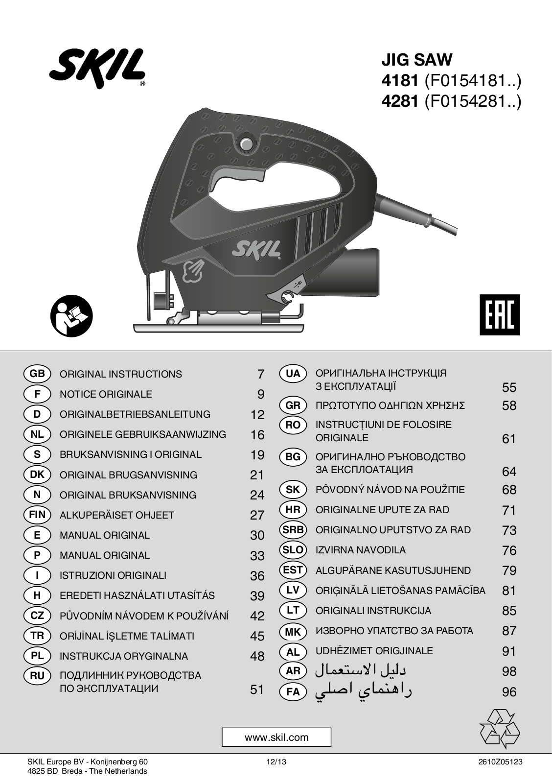 Skil 4281 AD User Manual