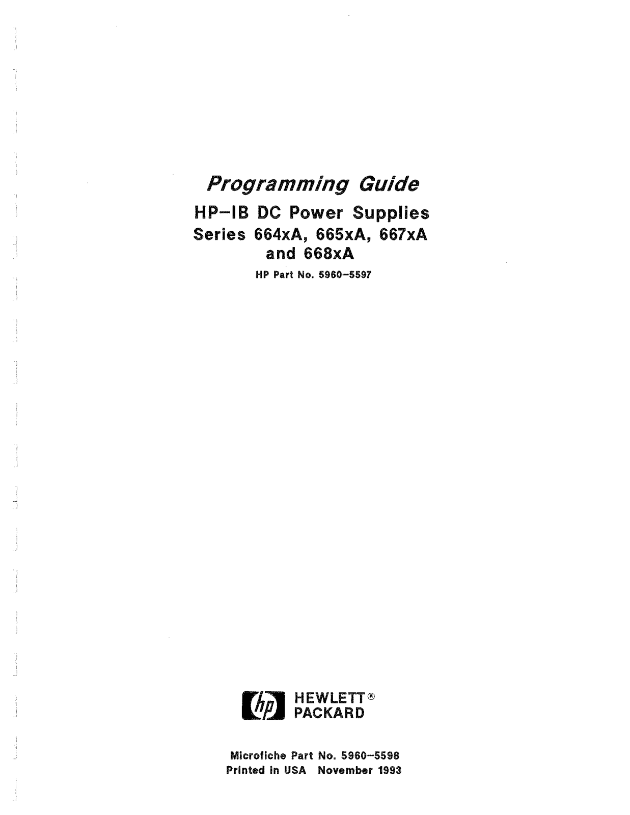 HP (Hewlett-Packard) 664xA, 665xA, 667xA User Manual