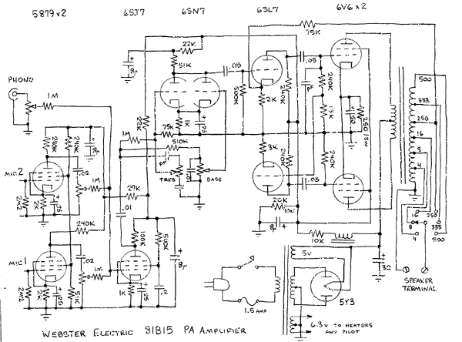 Webster 81-B-15 Schematic