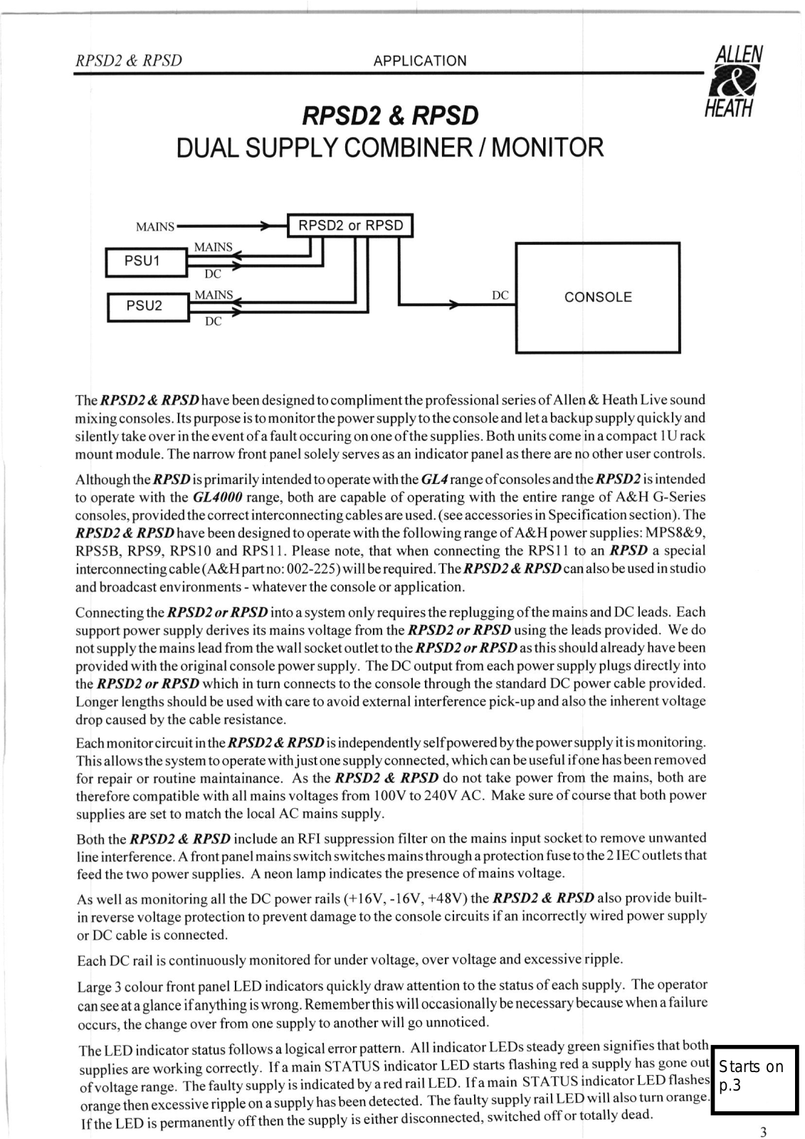 Allen RPSD User Manual