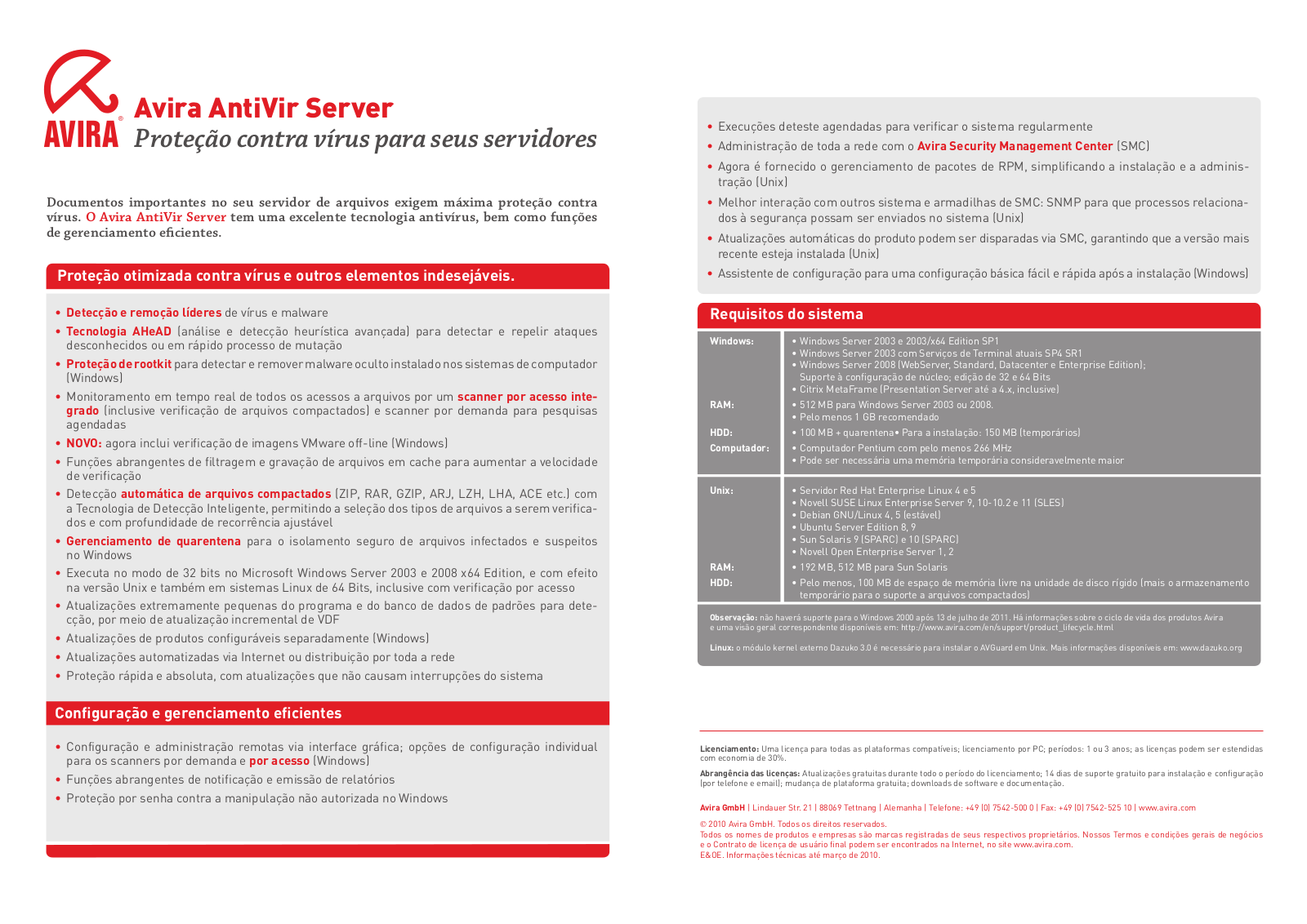 Avira ANTIVIR SERVER User Manual