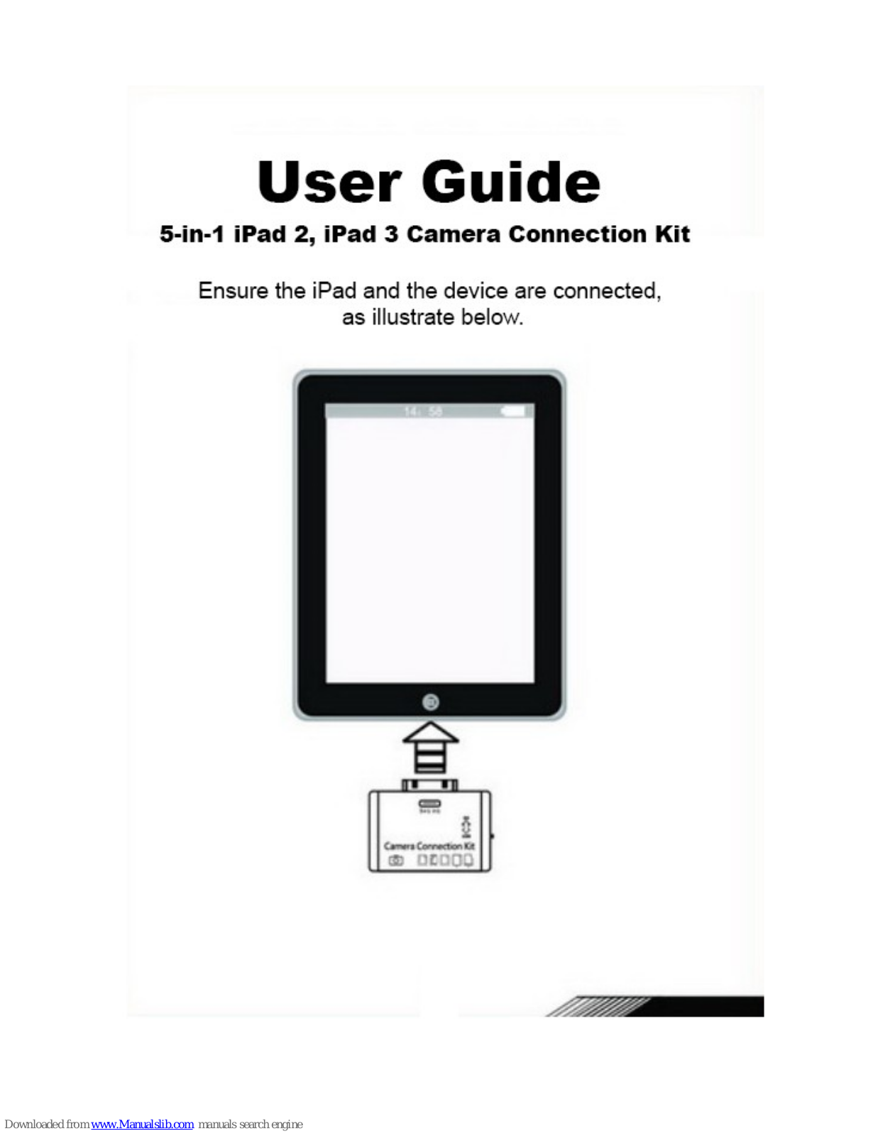 Kogan iPad 2, iPad 3, Camera Connection Kit User Manual