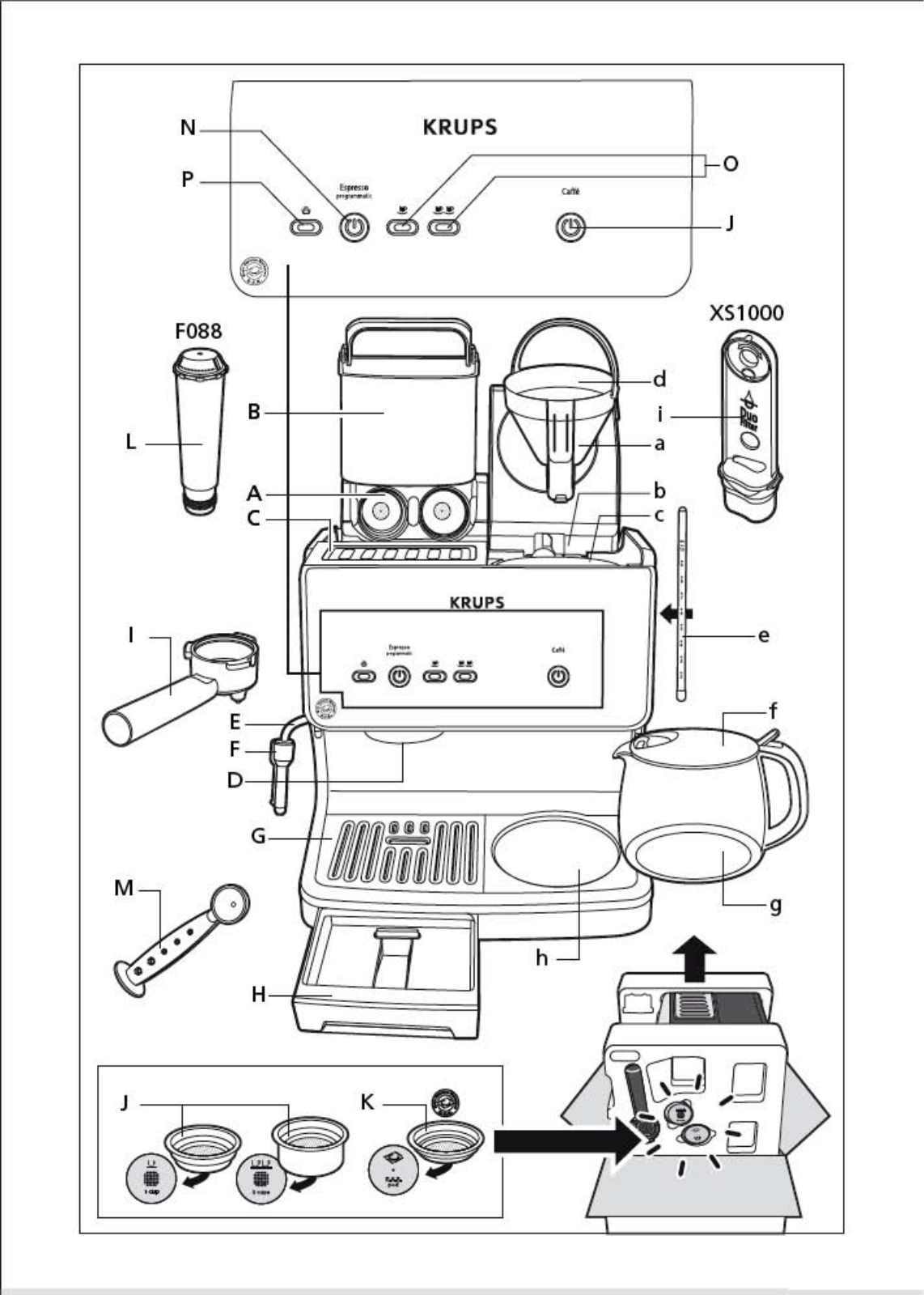 KRUPS YY1038, XP2050 User Manual