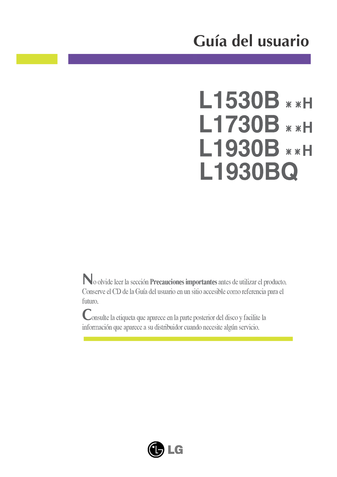 LG L1530BSNH User Manual