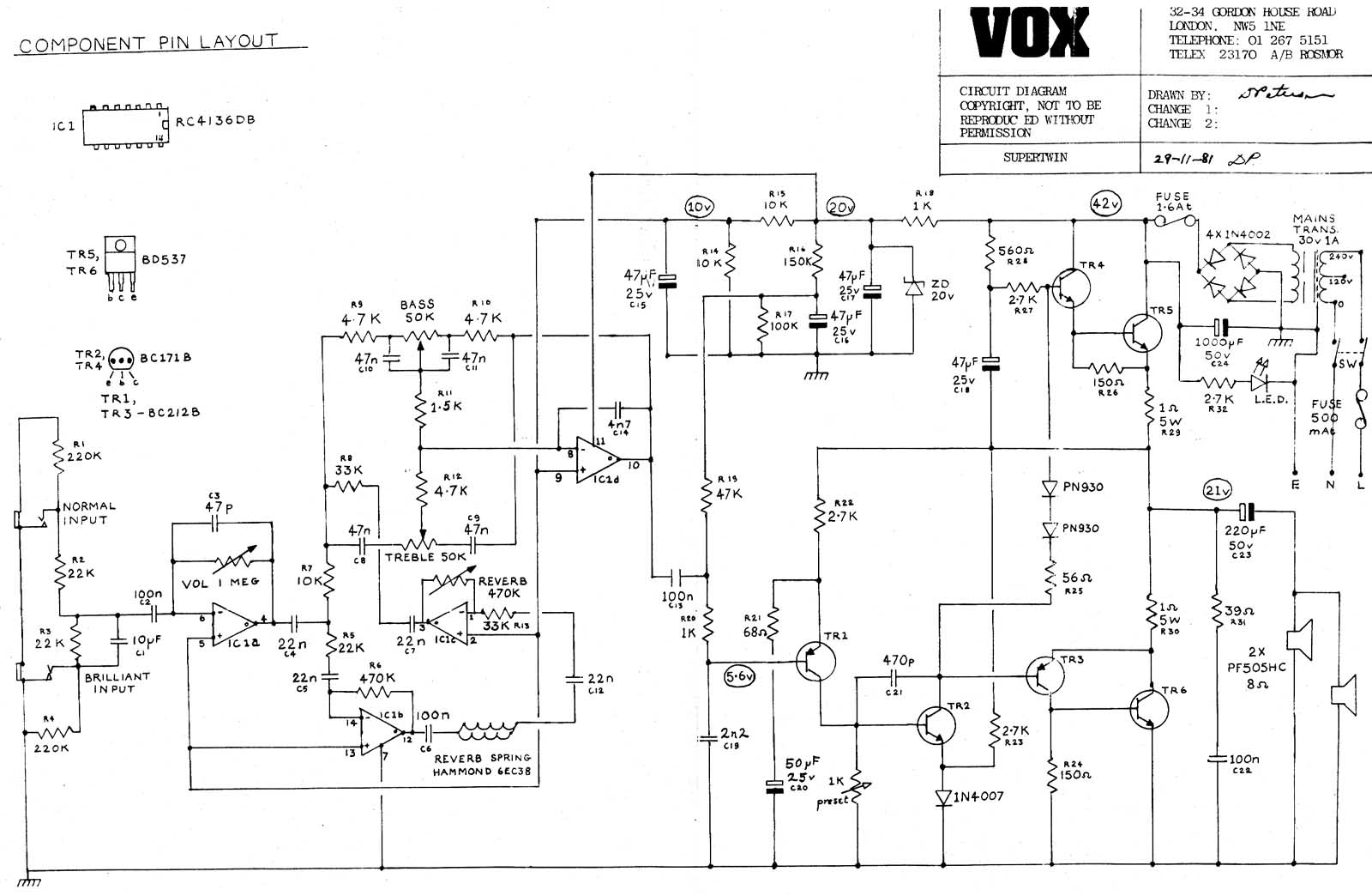 Vox suprtwin schematic