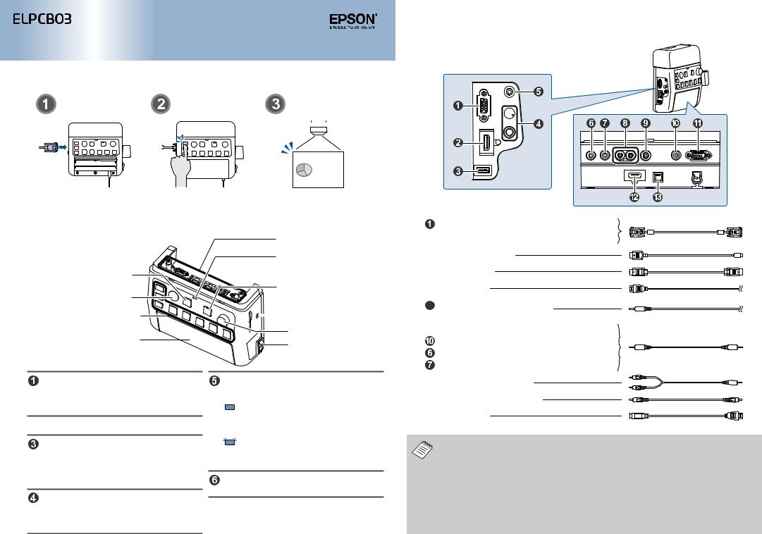 Epson ELPCB03 Operation Guide