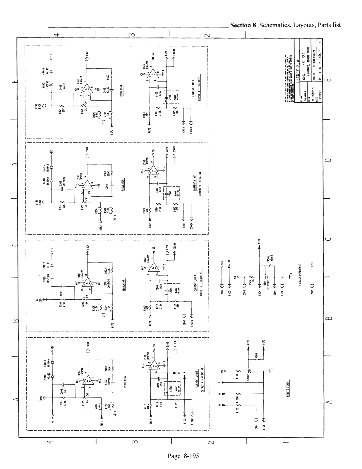 Lecroy PS1724 Schematic