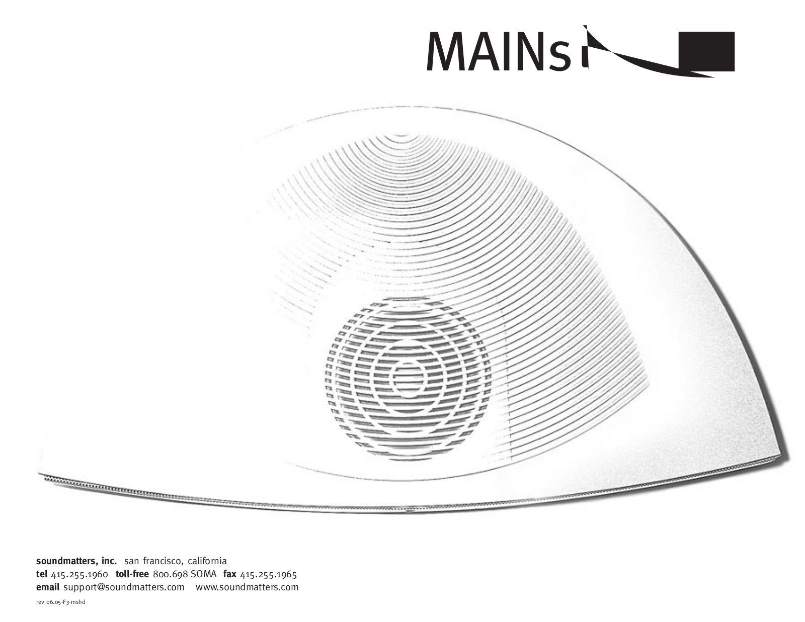 Soundmatters MAINstage HD User Manual