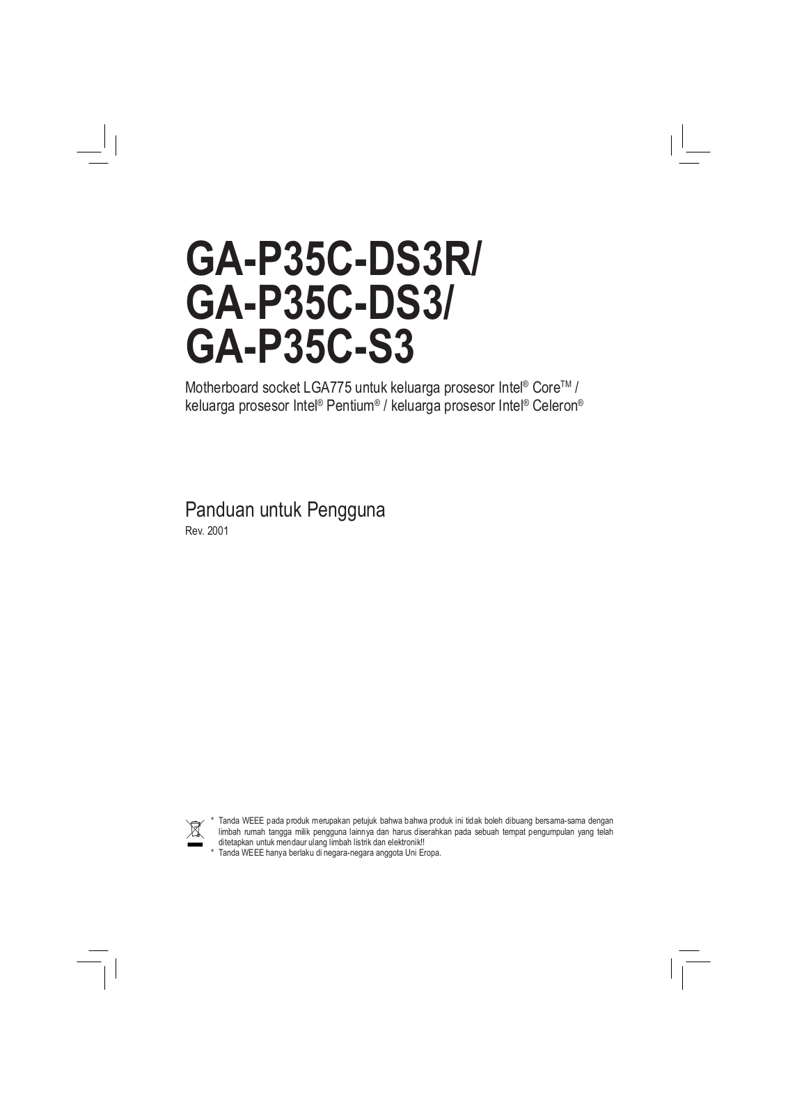 Gigabyte GA-P35C-S3, GA-P35C-DS3, GA-P35C-DS3R User Manual