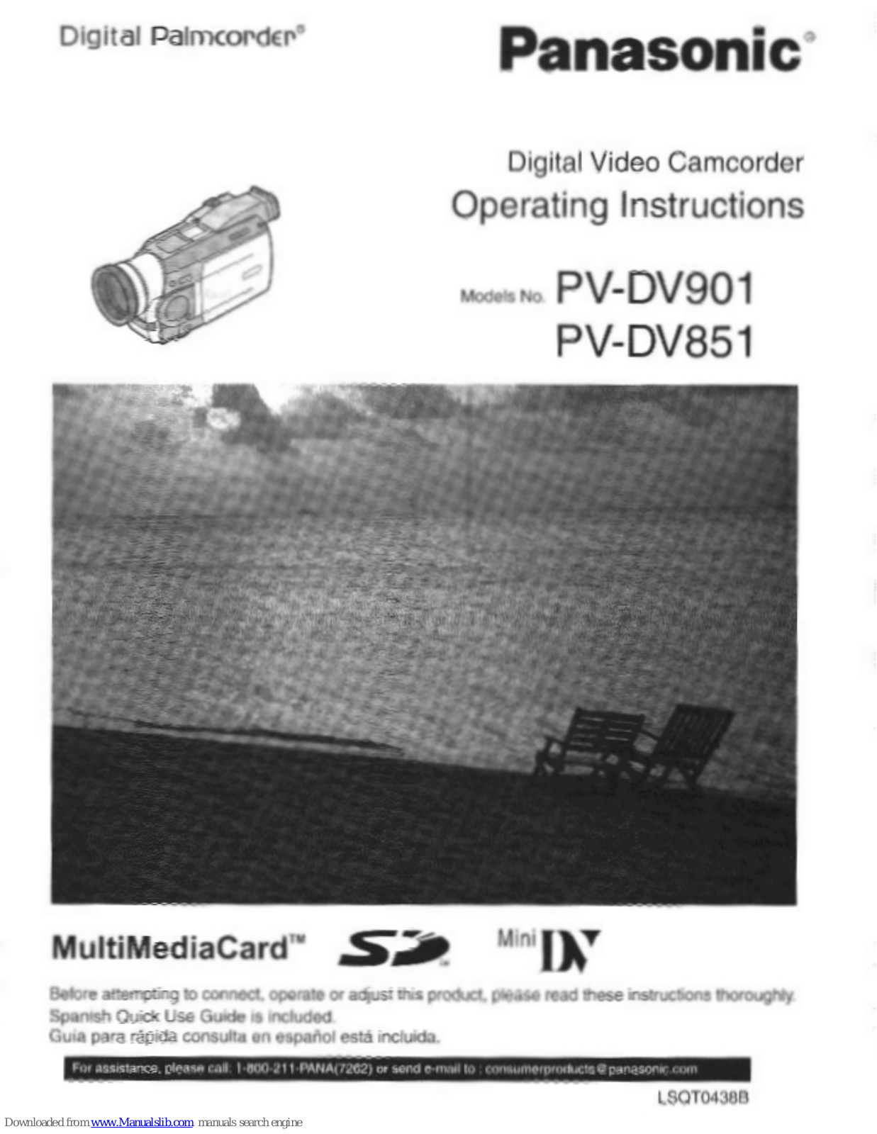 Panasonic PV-DV851, PVDV851D - DIGITAL VIDEO CAMCOR, Digital Palmcoder PV-DV901, Digital Palmcoder PV-DV851 Operating Manual