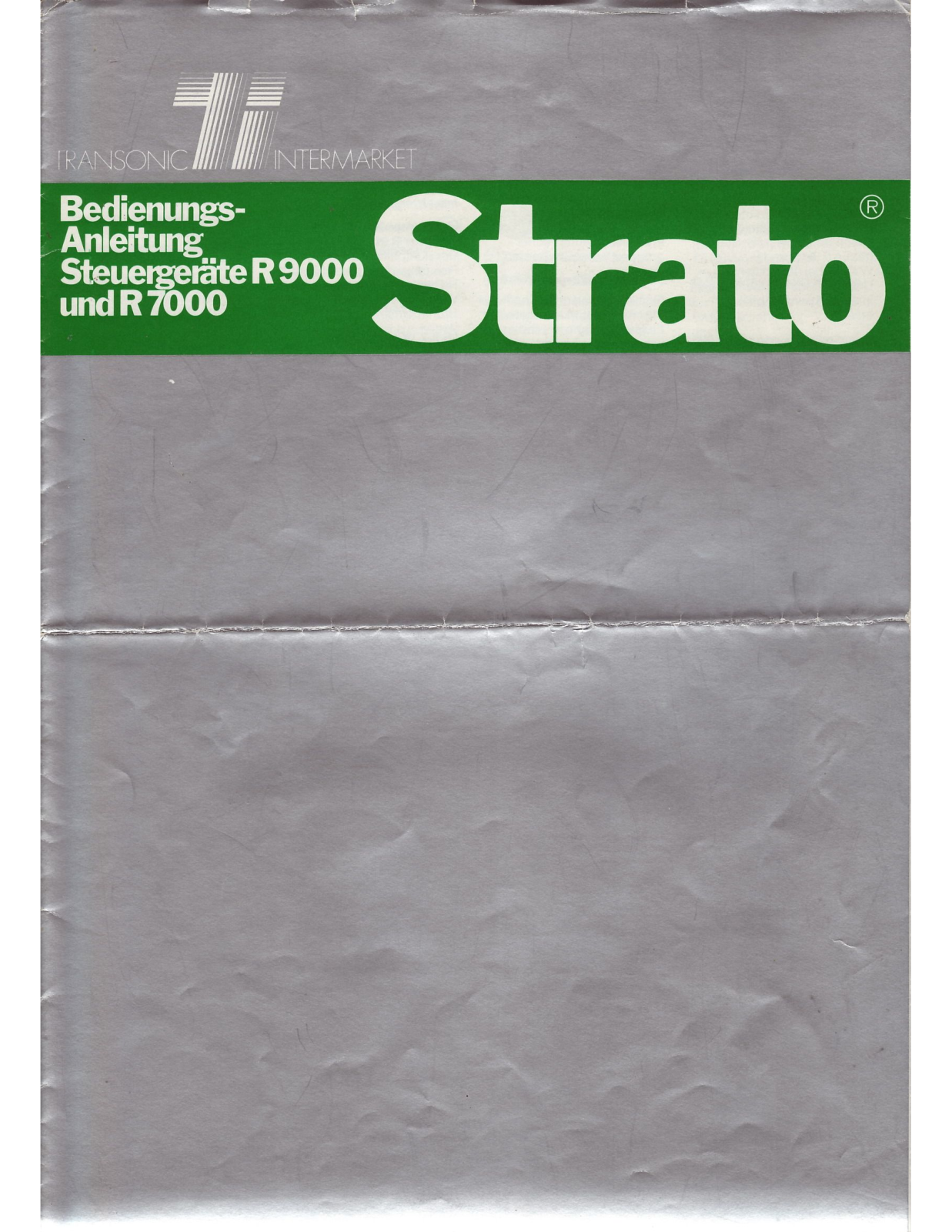 Strato R7000, R9000 User guide - ManualMachine.com