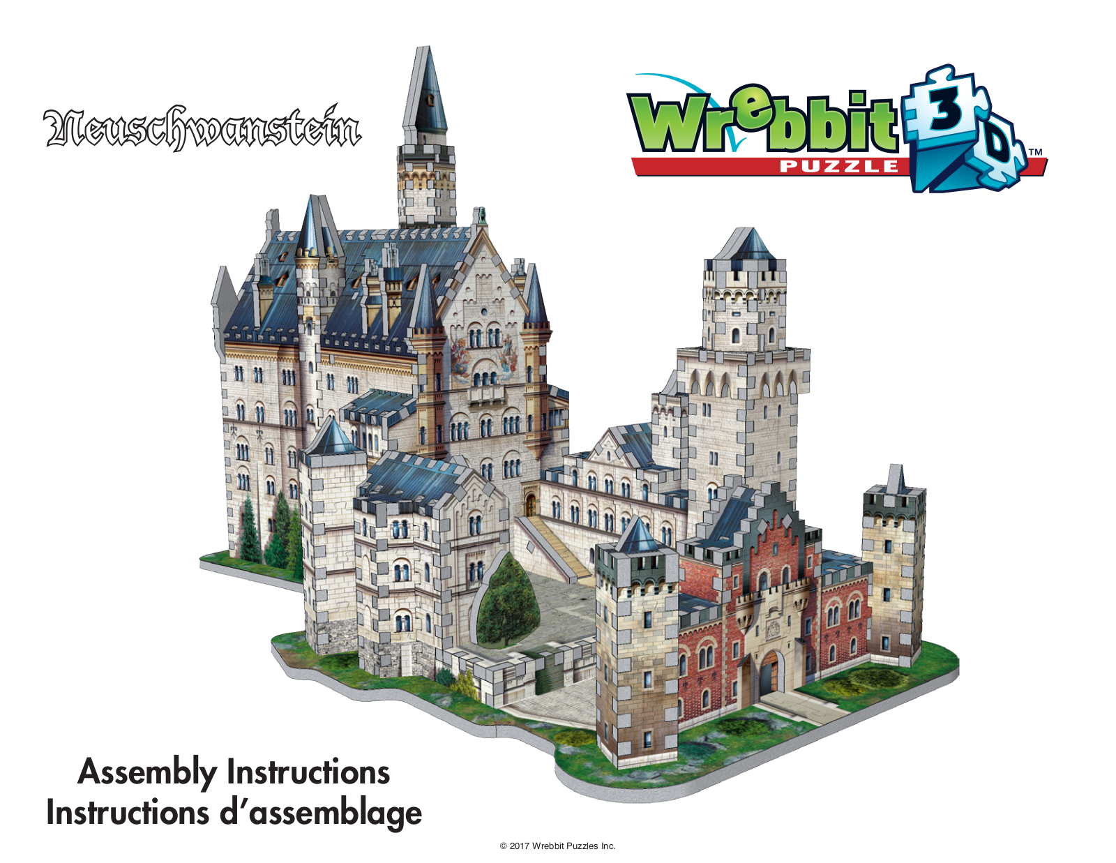 Wrebbit Puzzles Neuschwanstein Assembly Instructions