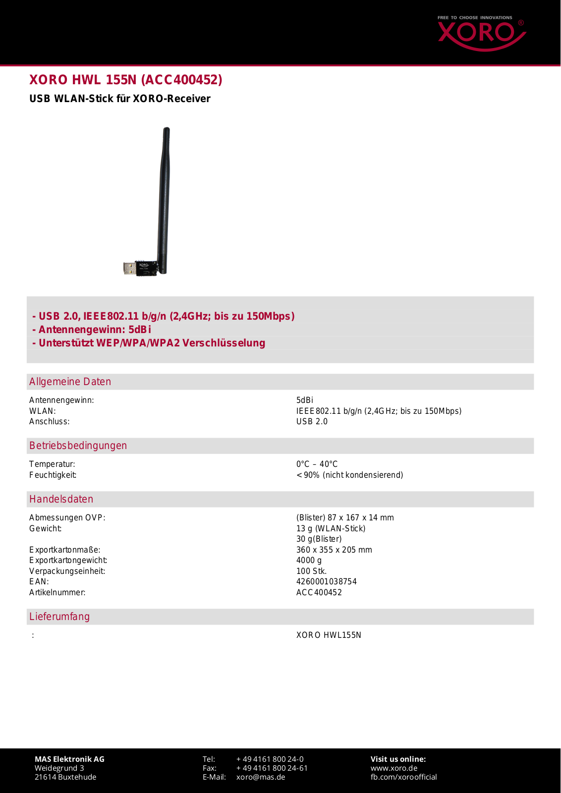 Xoro HWL 155N User Manual - ManualMachine.com
