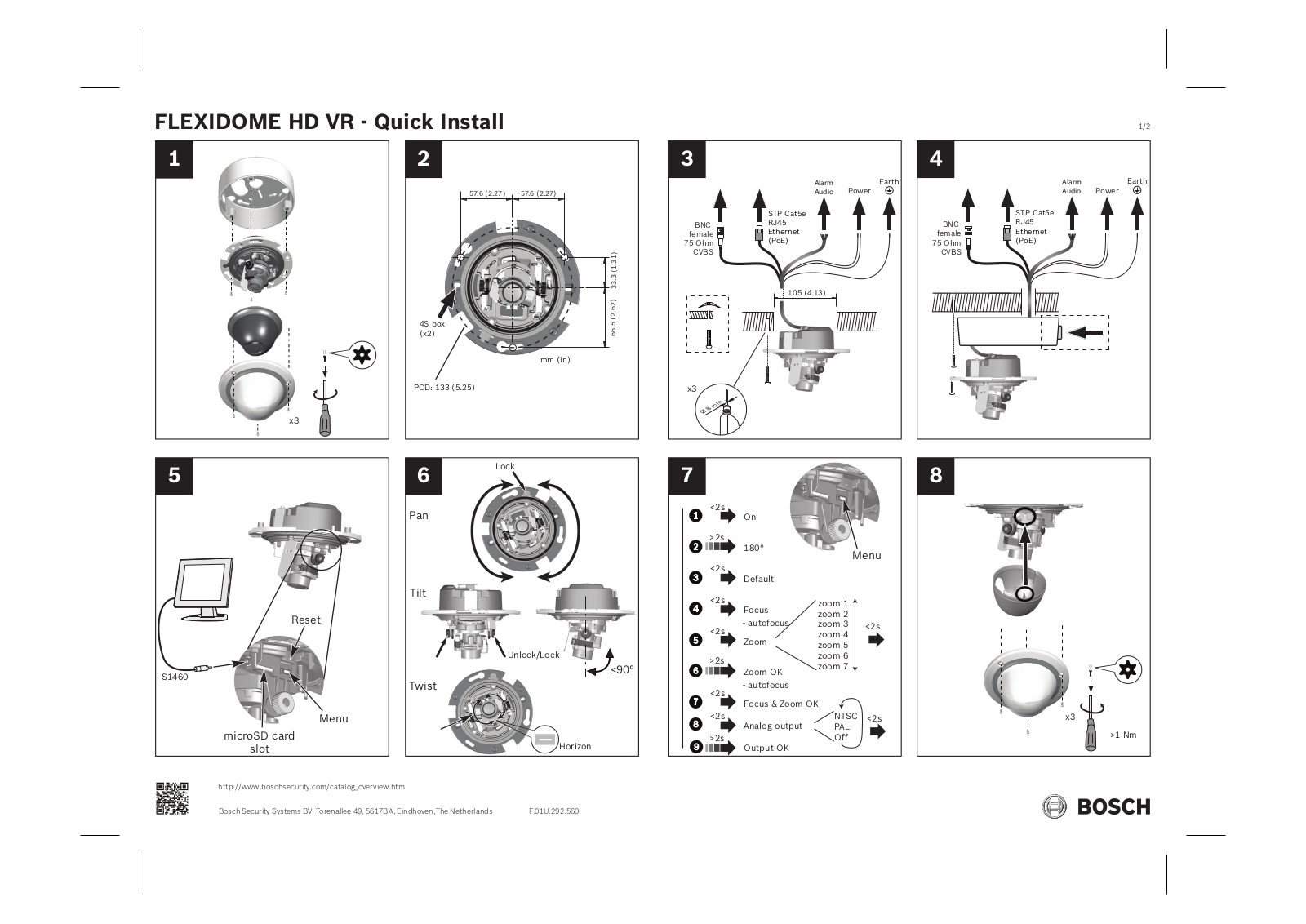 Bosch NIN-DMY Installtion Instruction